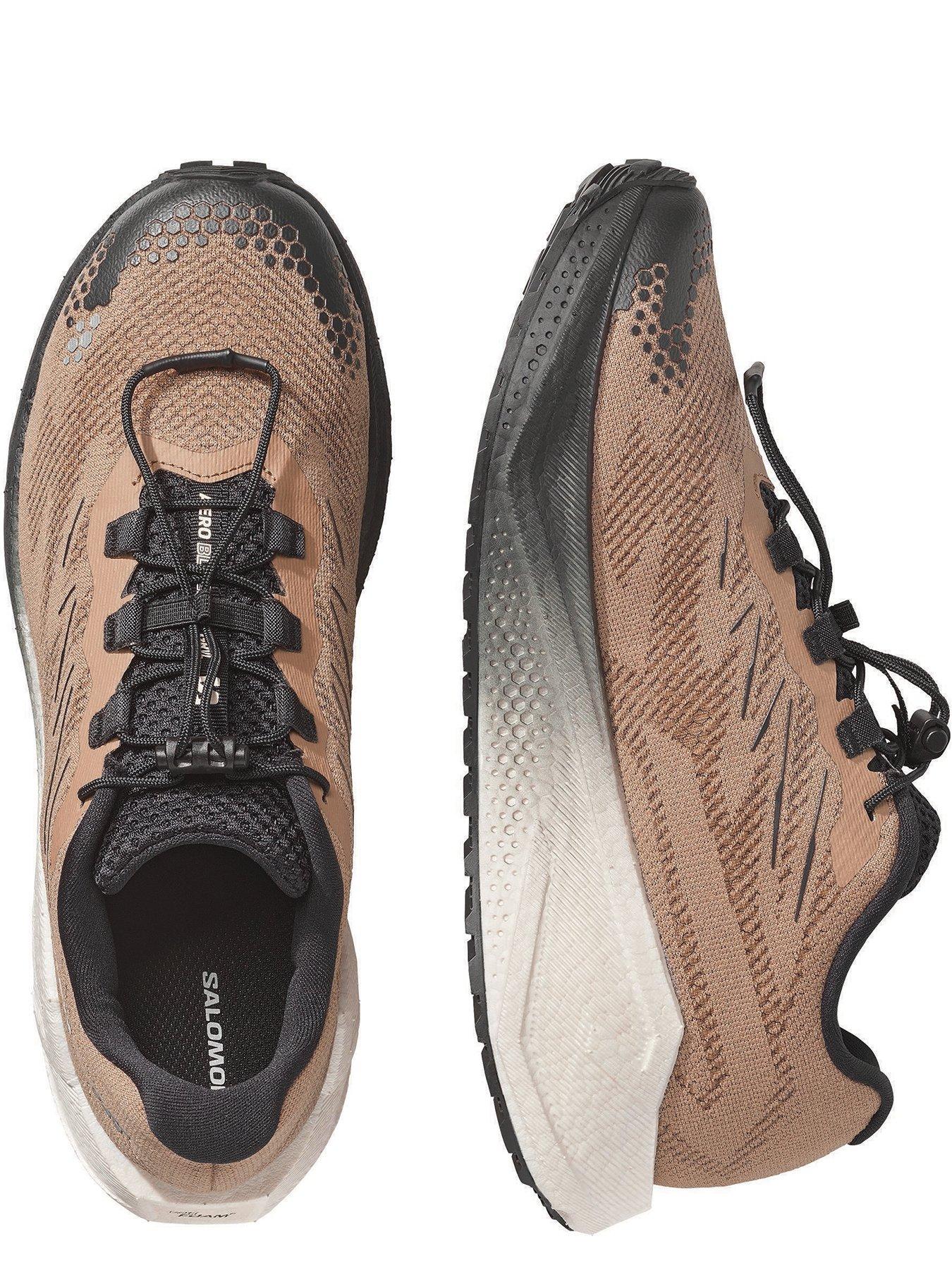 Image 4 of 5 of Salomon Mens Gravel Running Cushioned Lace-Up Trainers - Brown