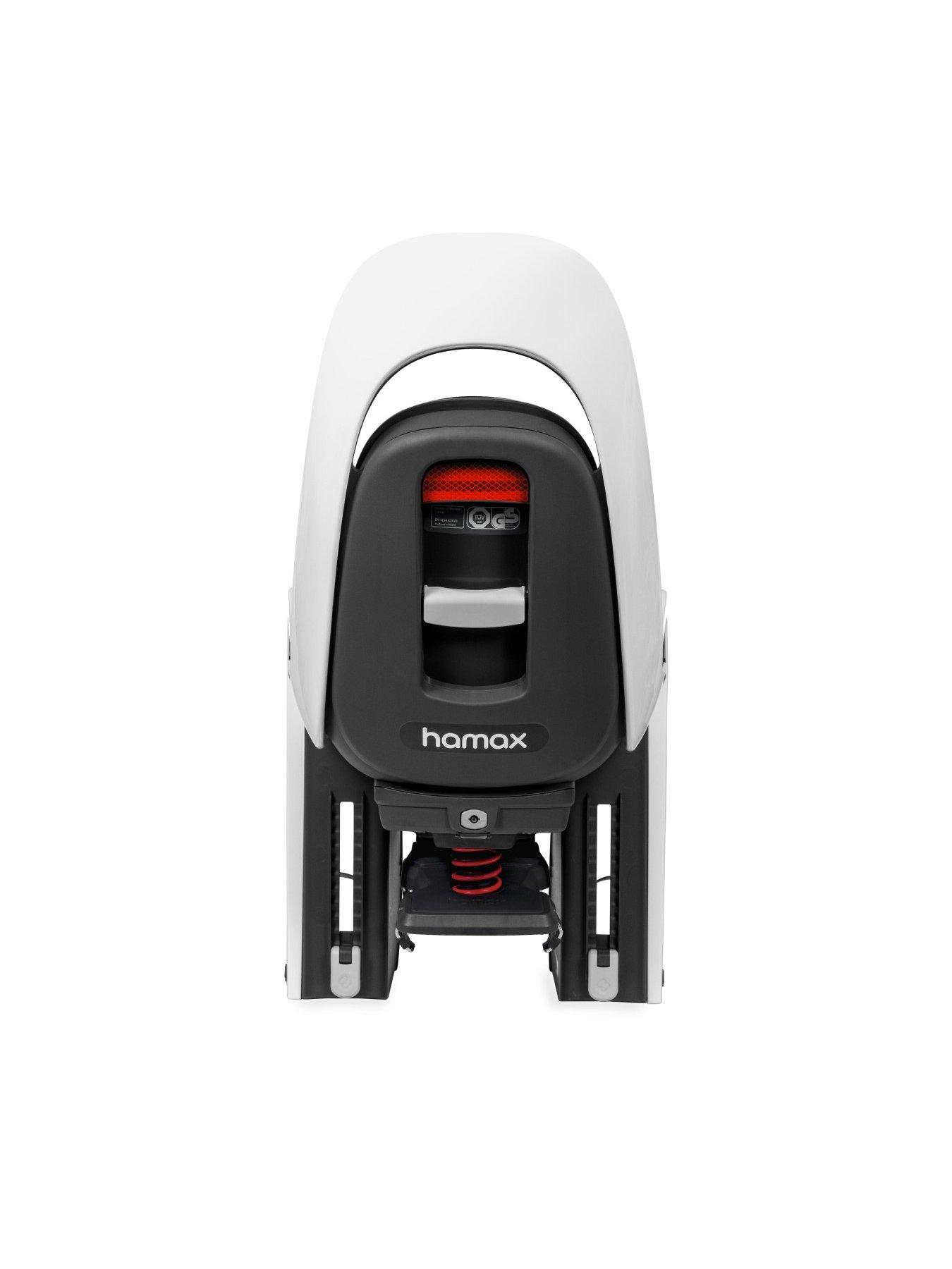 Image 3 of 6 of Hamax Caress W/Carrier Adapter White/Black Child Cycle Seat