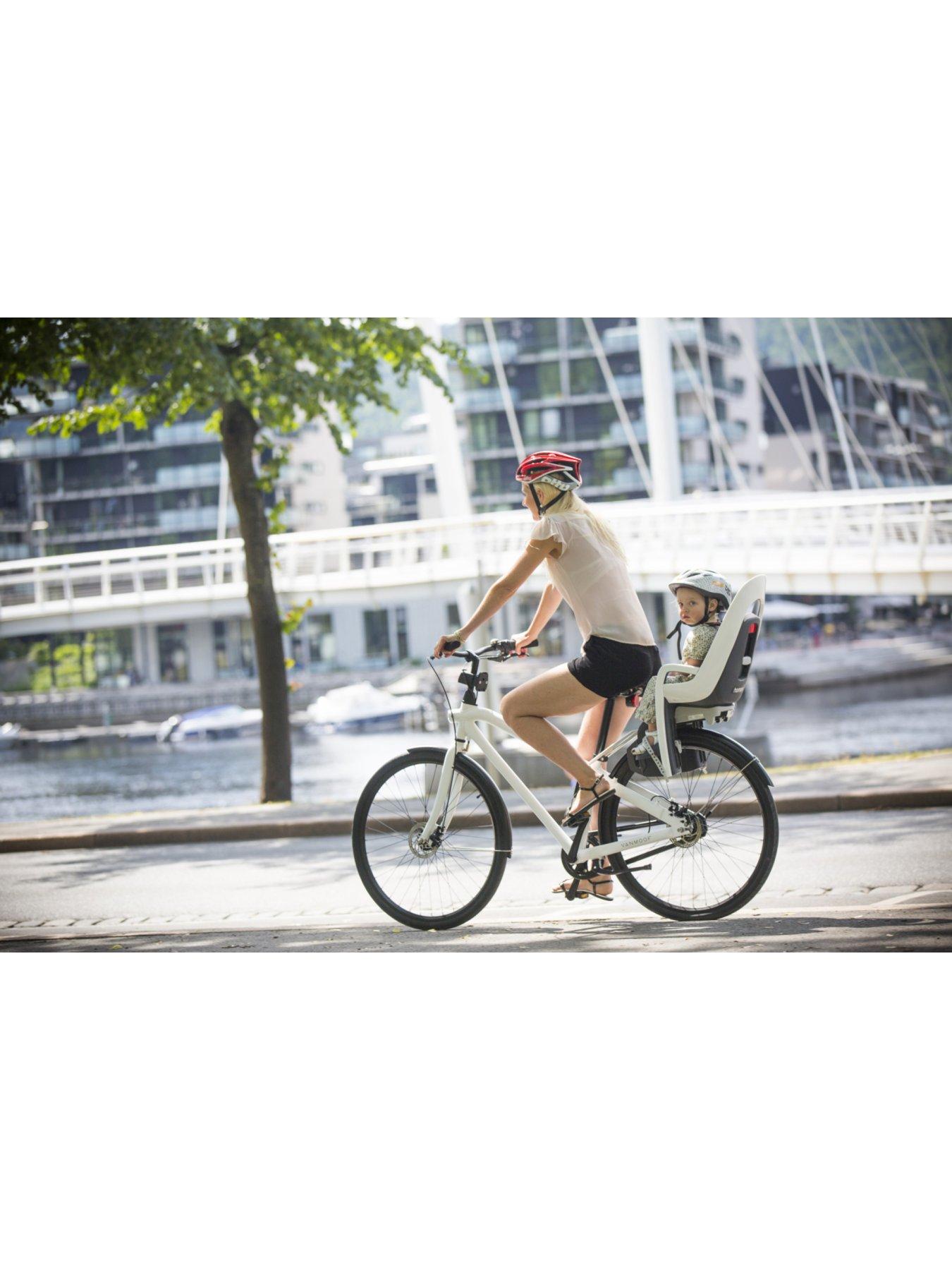 Image 4 of 6 of Hamax Caress W/Carrier Adapter White/Black Child Cycle Seat