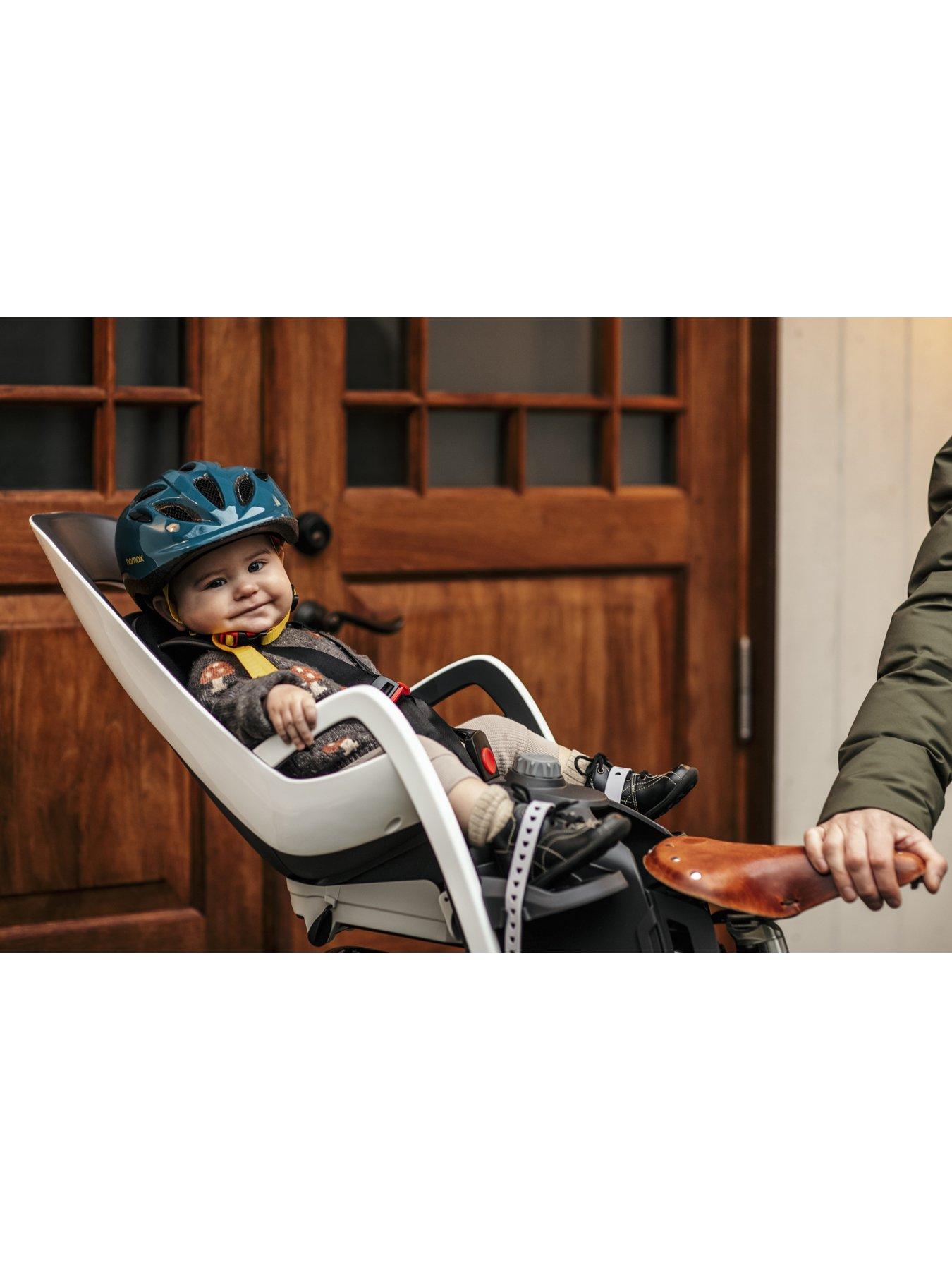 Image 6 of 6 of Hamax Caress W/Carrier Adapter White/Black Child Cycle Seat