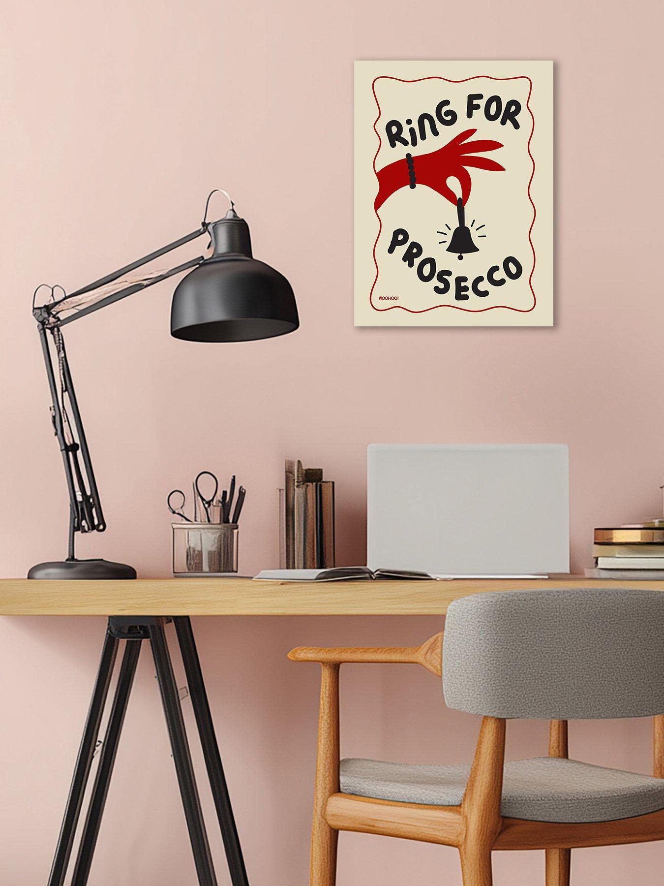 The Art Group MANDI WELTON - WOO HOO PRINTS (RING FOR PROSECCO) 30X40