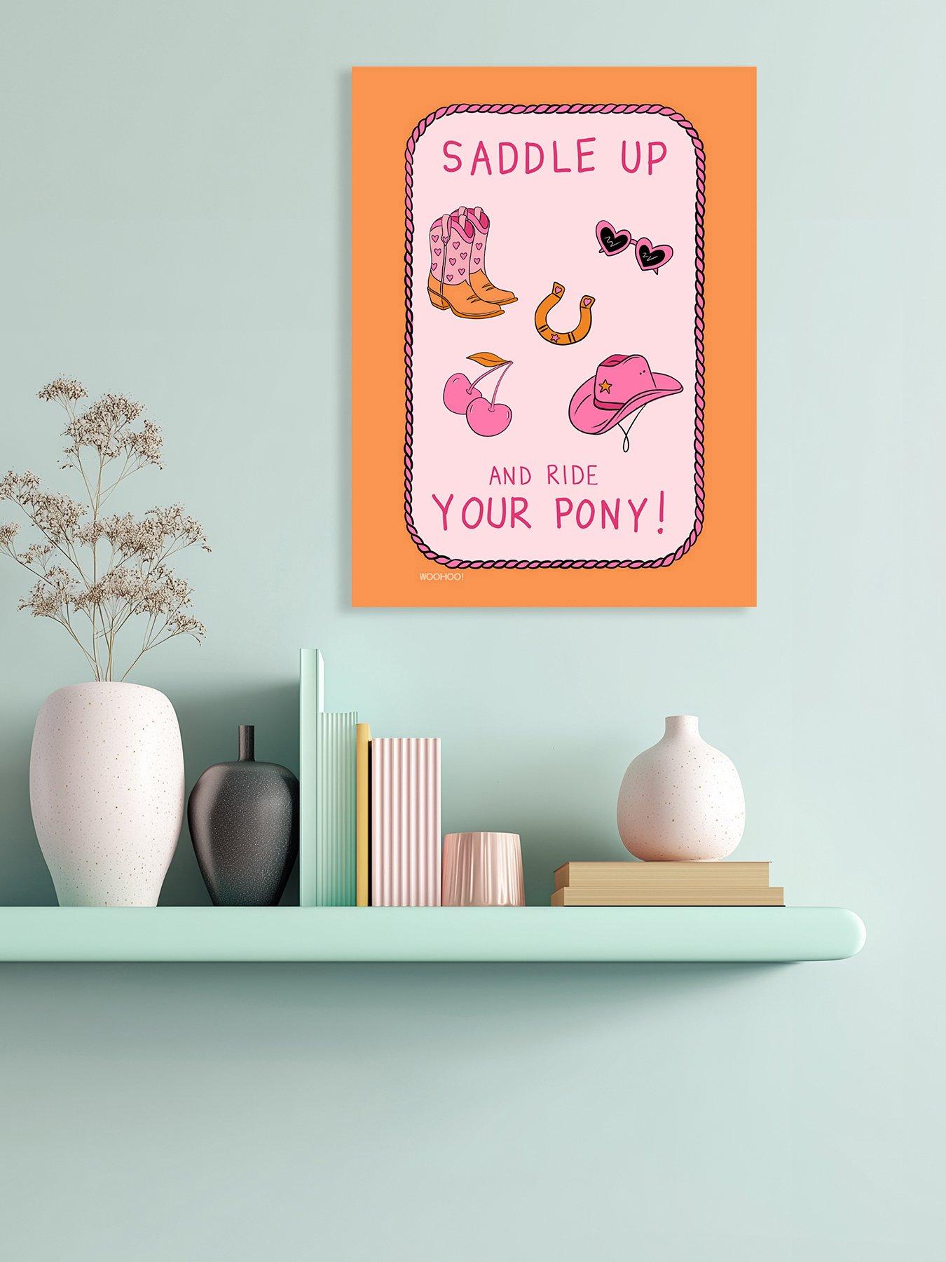 The Art Group MANDI WELTON - WOO HOO PRINTS (SADDLE UP) 30X40