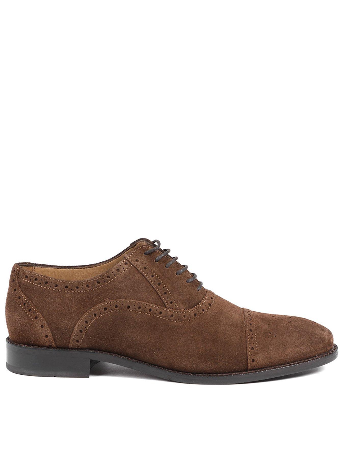 Image 1 of 5 of Jones Bootmaker Maynard Lace Up Shoes - Brown Suede