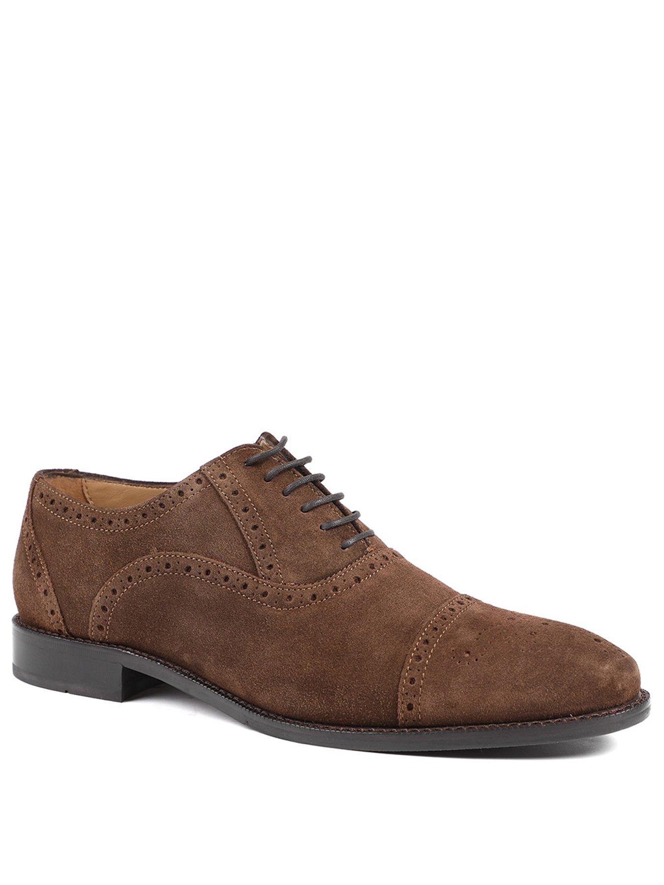 Image 2 of 5 of Jones Bootmaker Maynard Lace Up Shoes - Brown Suede