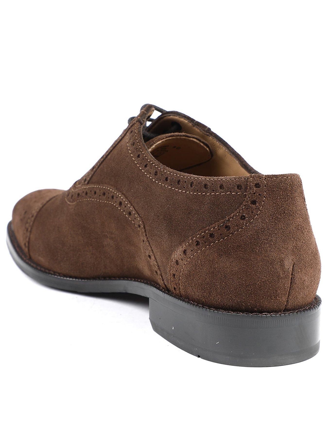 Image 3 of 5 of Jones Bootmaker Maynard Lace Up Shoes - Brown Suede