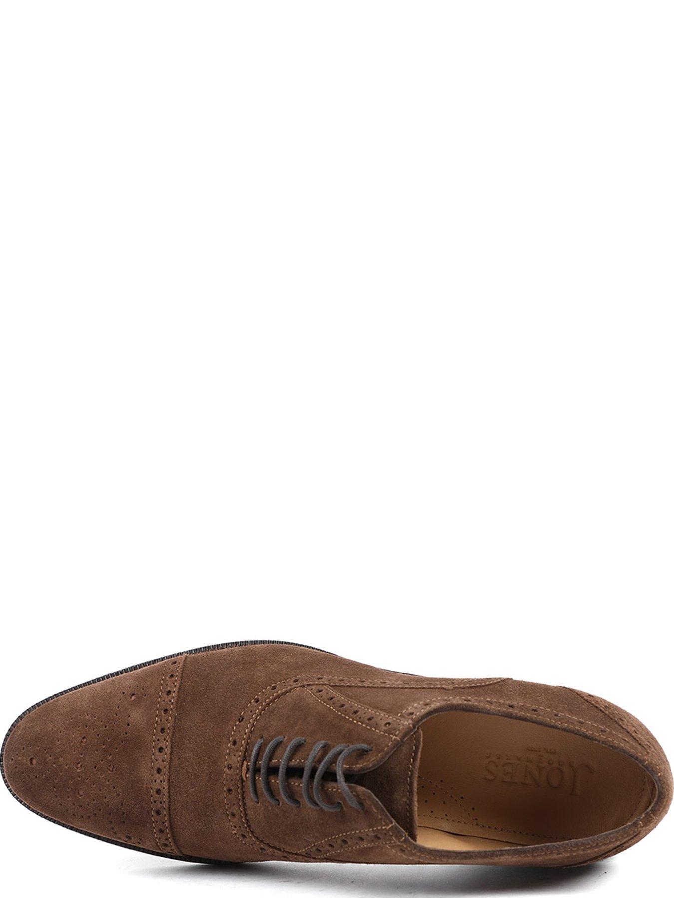 Image 4 of 5 of Jones Bootmaker Maynard Lace Up Shoes - Brown Suede