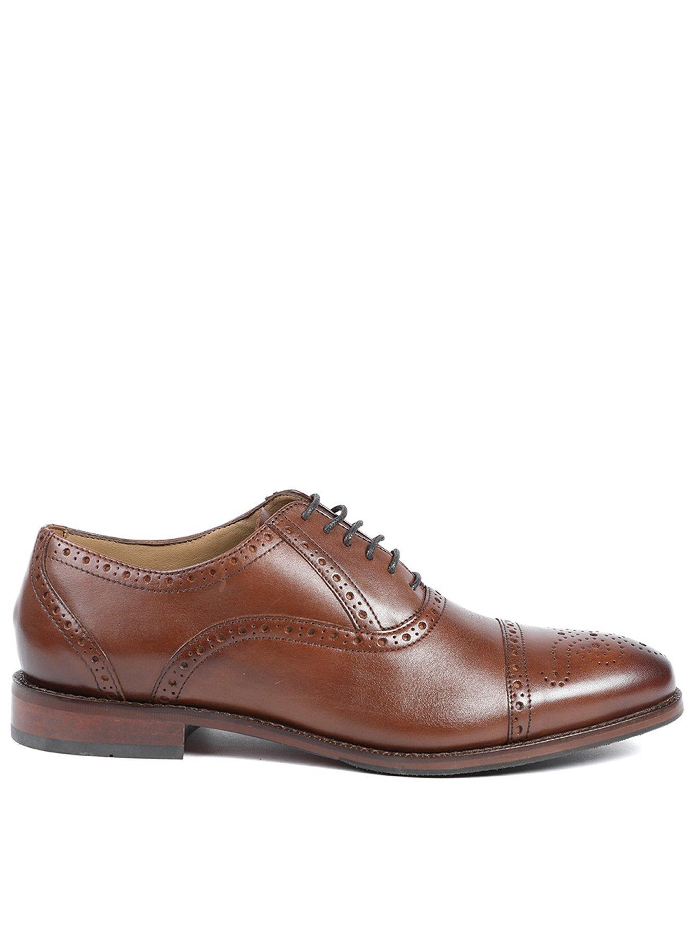 Image 1 of 6 of Jones Bootmaker Jones Bootmaker Maynard Lace Up Shoes - Chestnut