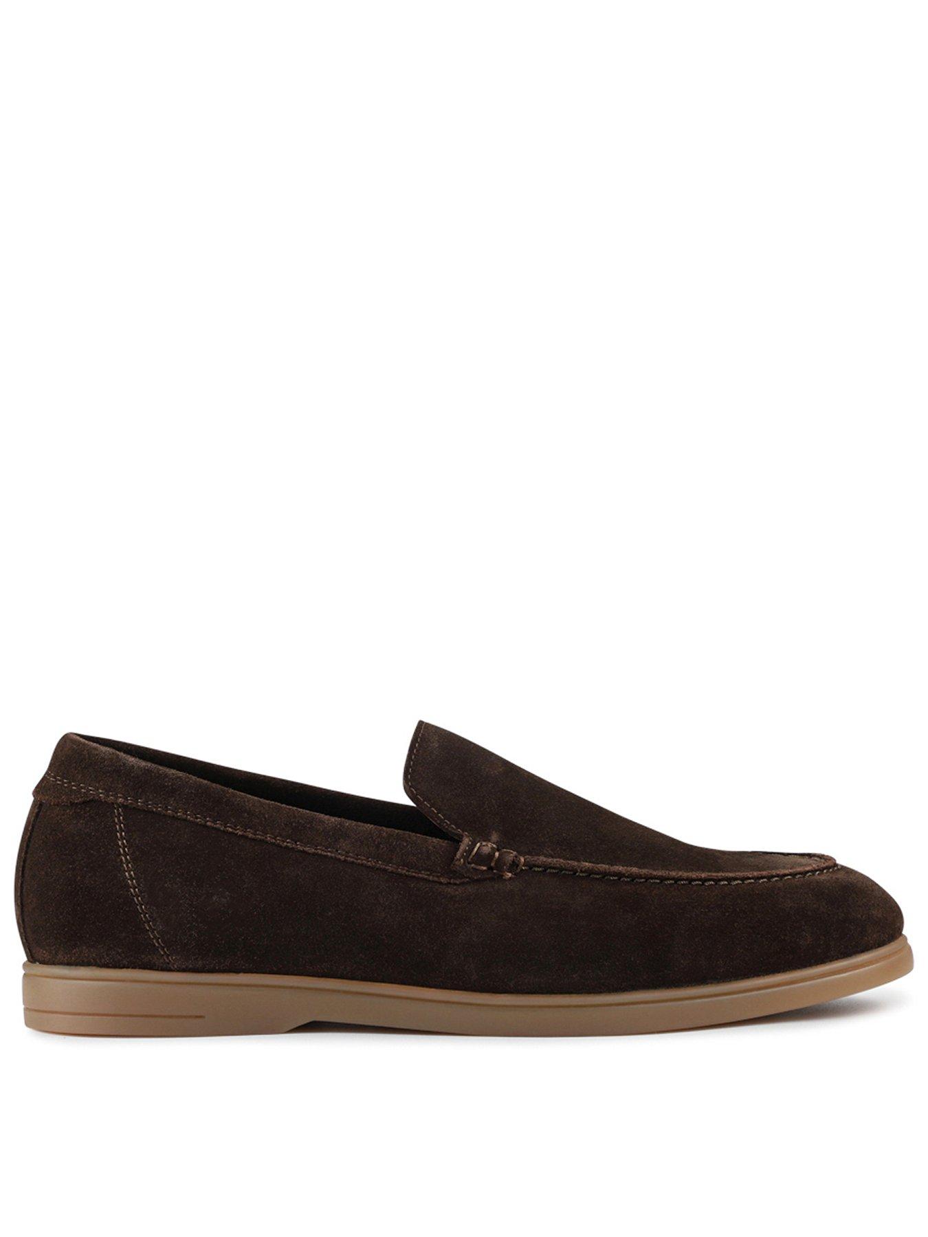 Image 1 of 5 of Jones Bootmaker Raiden Casual Slip On Shoes - Brown Suede