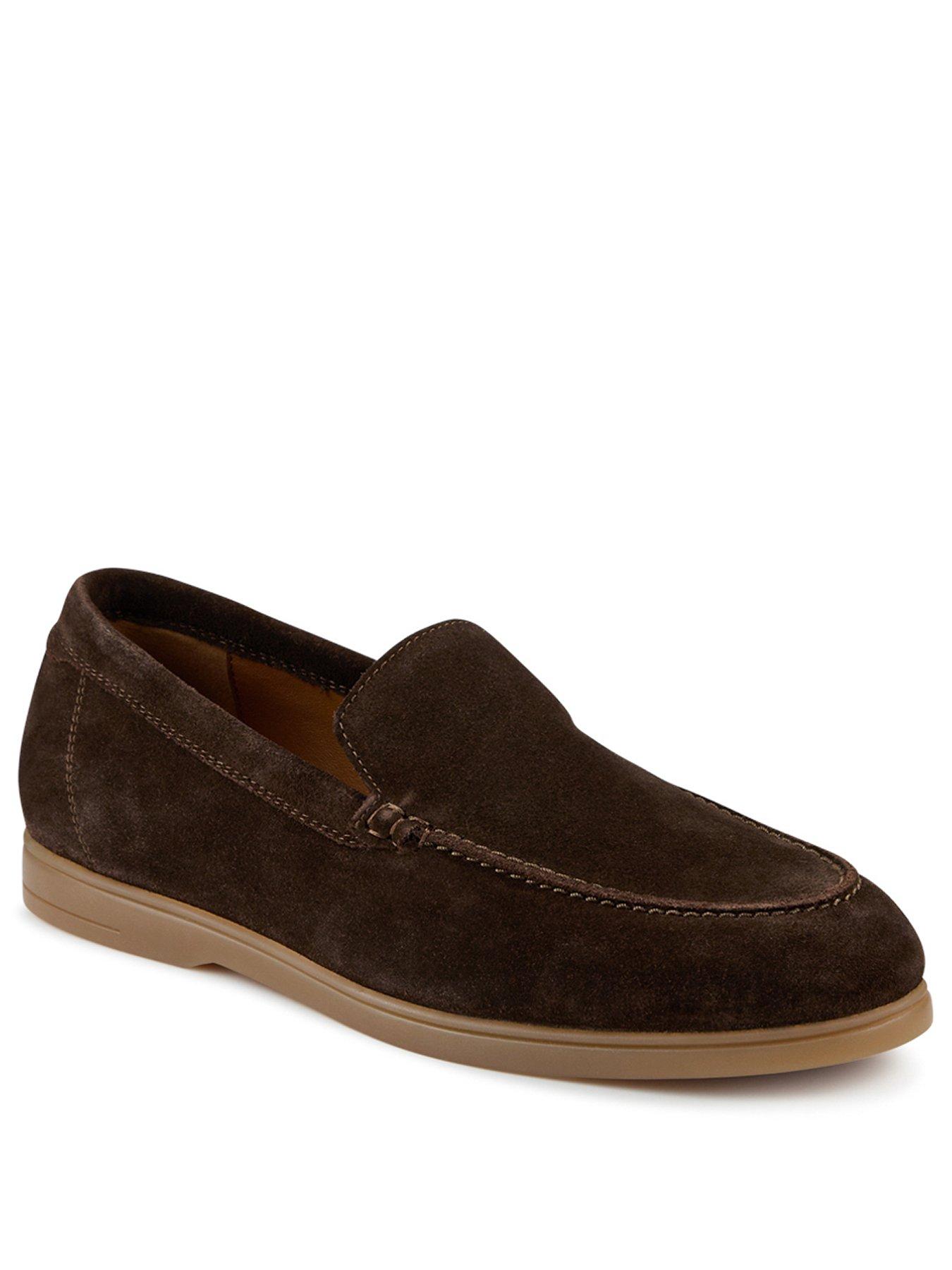 Image 2 of 5 of Jones Bootmaker Raiden Casual Slip On Shoes - Brown Suede