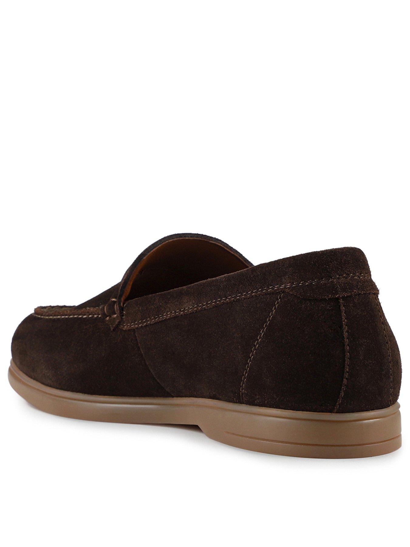 Image 3 of 5 of Jones Bootmaker Raiden Casual Slip On Shoes - Brown Suede