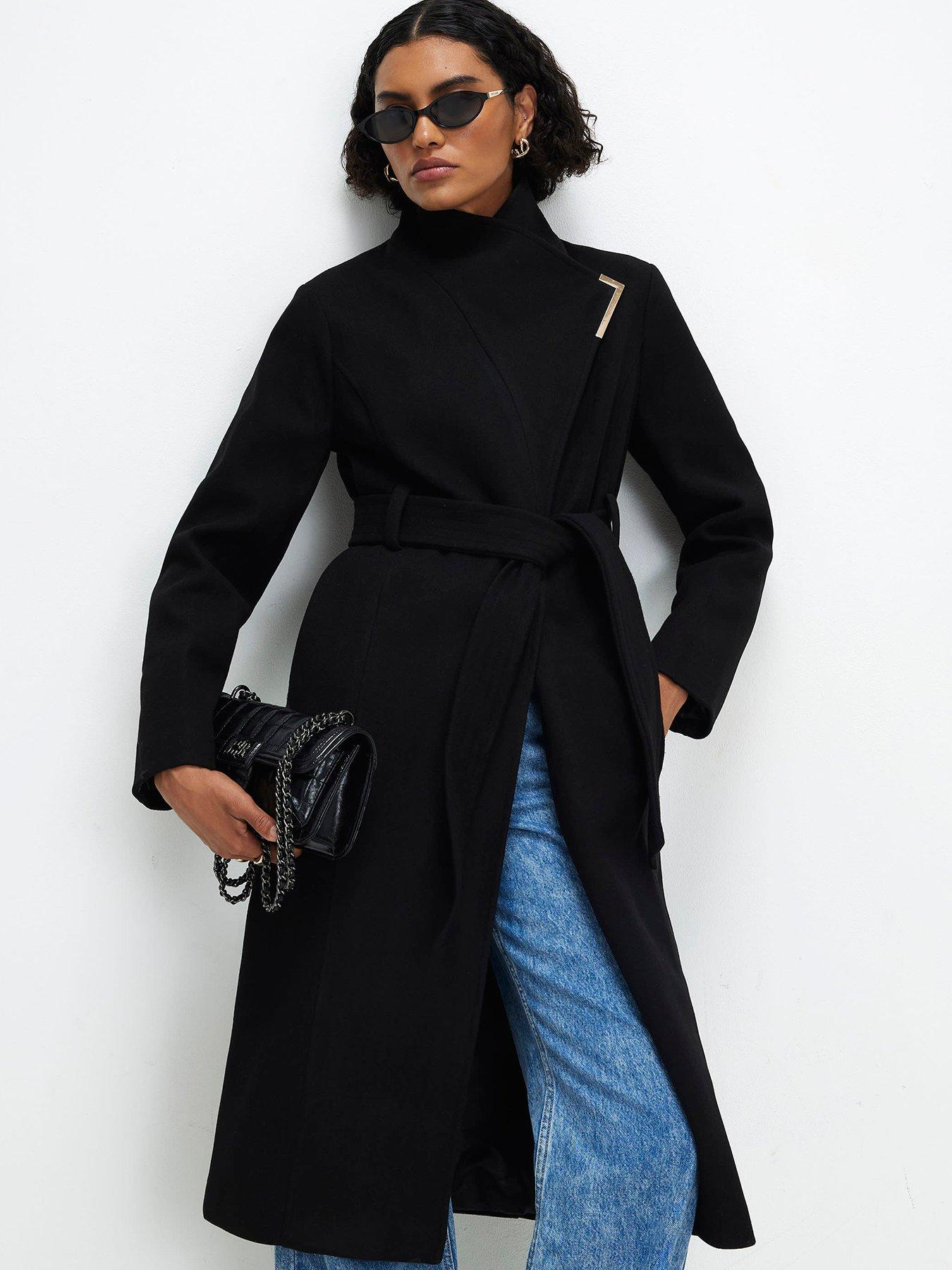 Image 3 of 6 of River Island Belted Longline Robe Coat