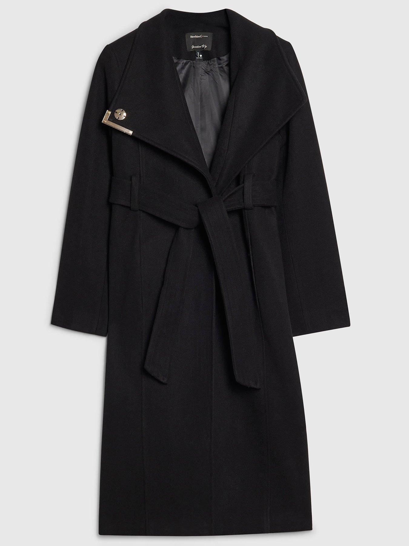 Image 5 of 6 of River Island Belted Longline Robe Coat