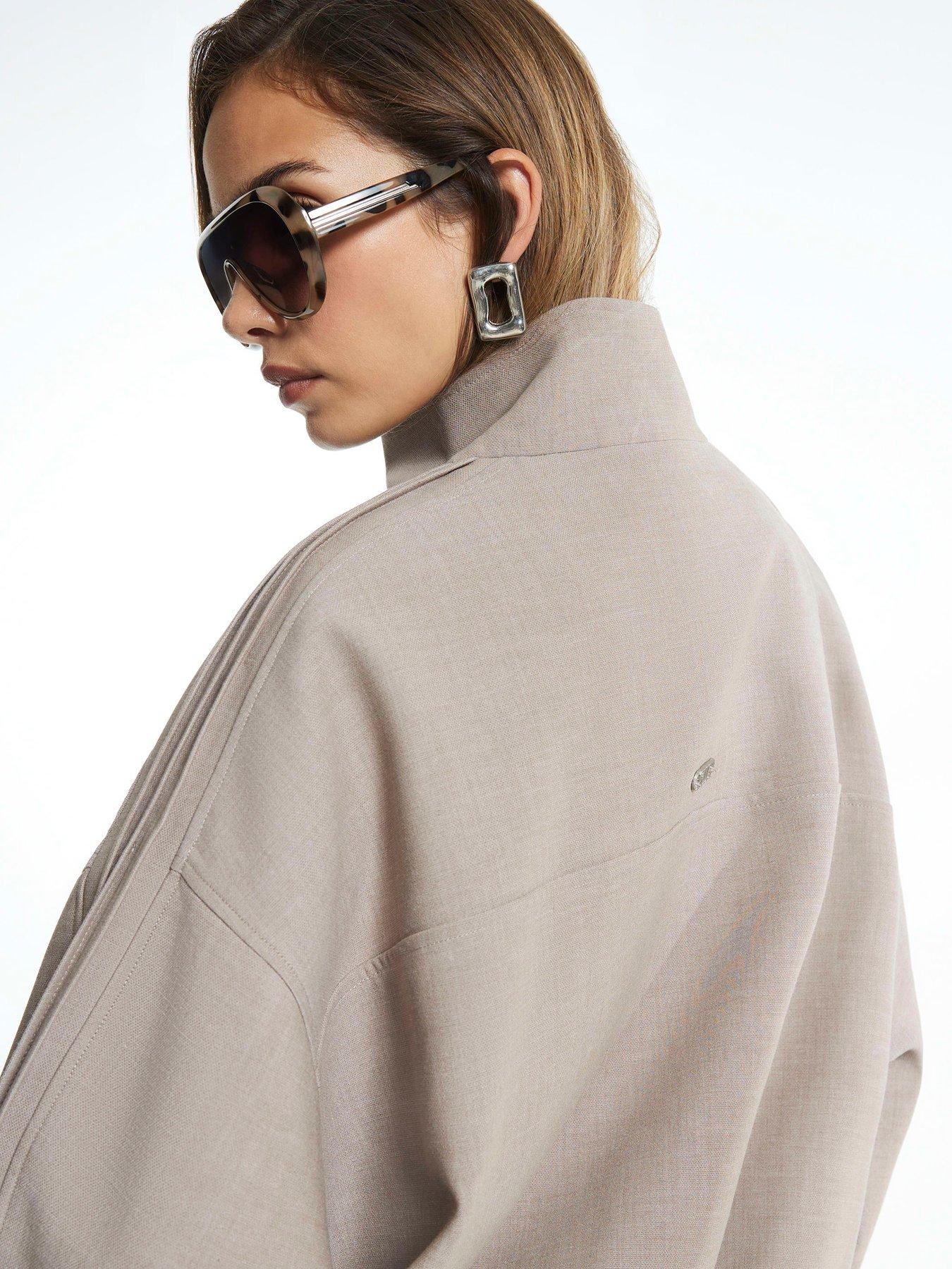 Image 2 of 6 of River Island Hybrid Detail Tailored Bomber