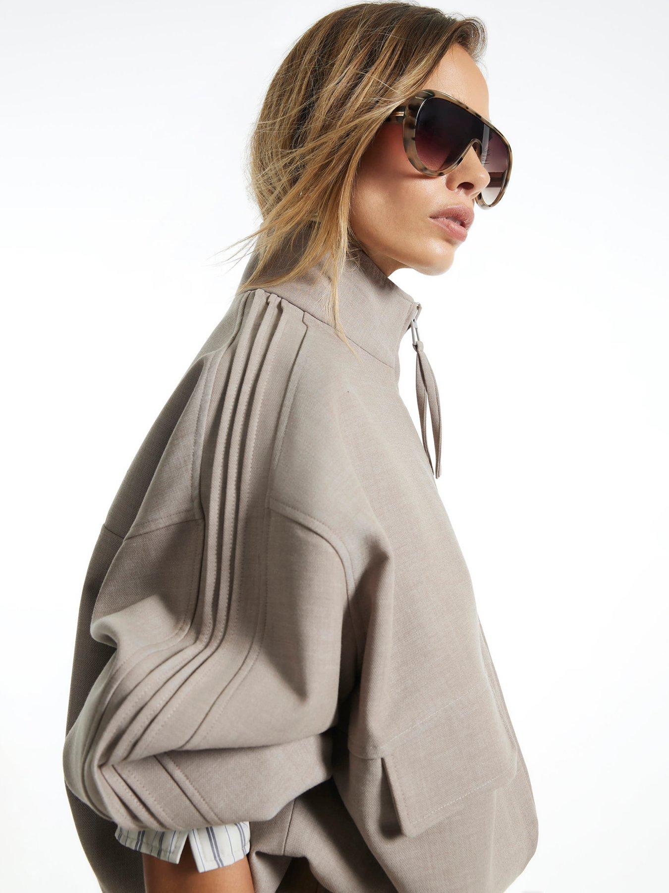 Image 4 of 6 of River Island Hybrid Detail Tailored Bomber