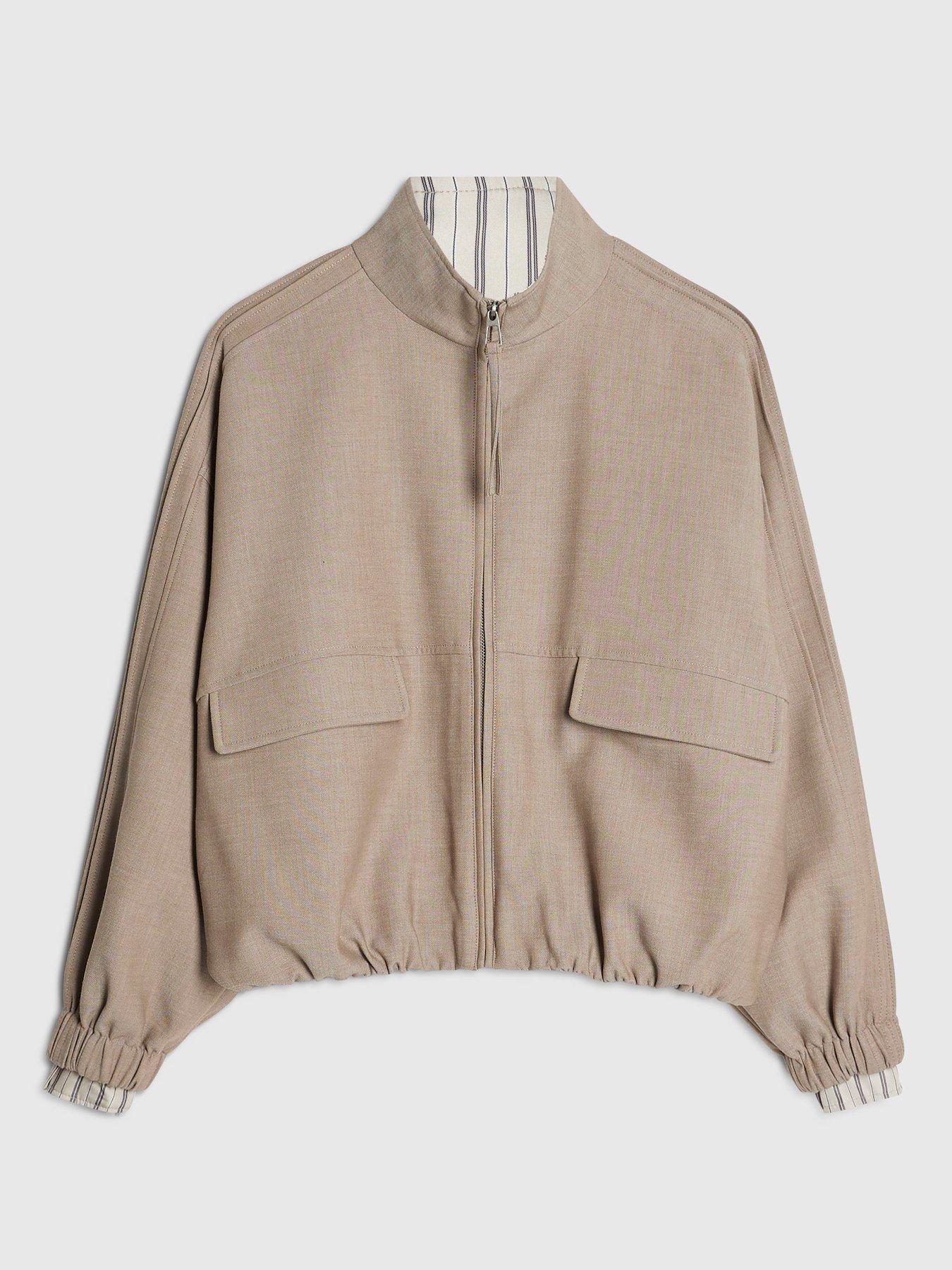 Image 5 of 6 of River Island Hybrid Detail Tailored Bomber