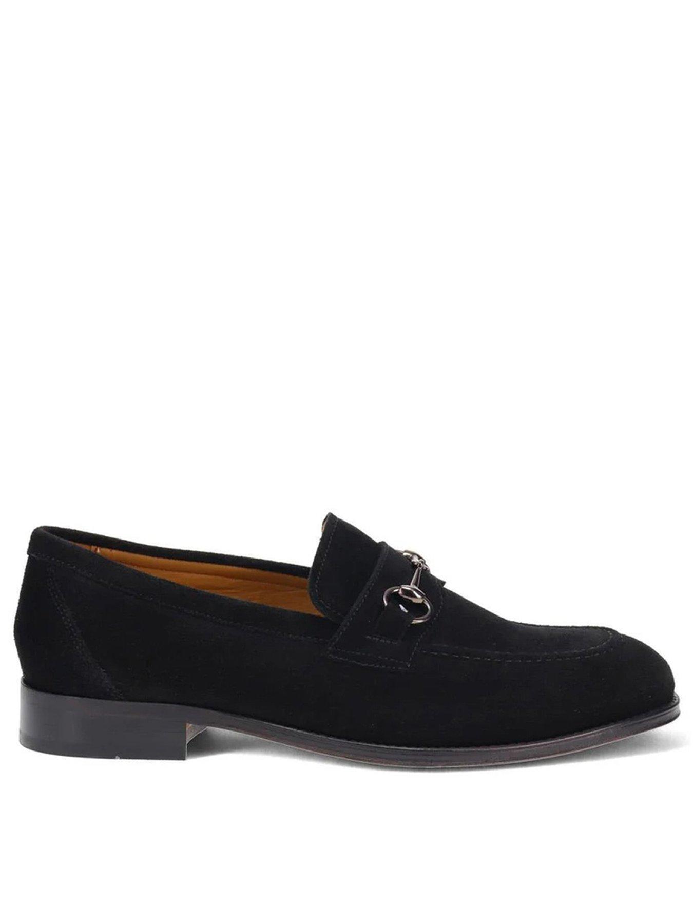 Jones Bootmaker Reece Suede Loafer - Black Suede