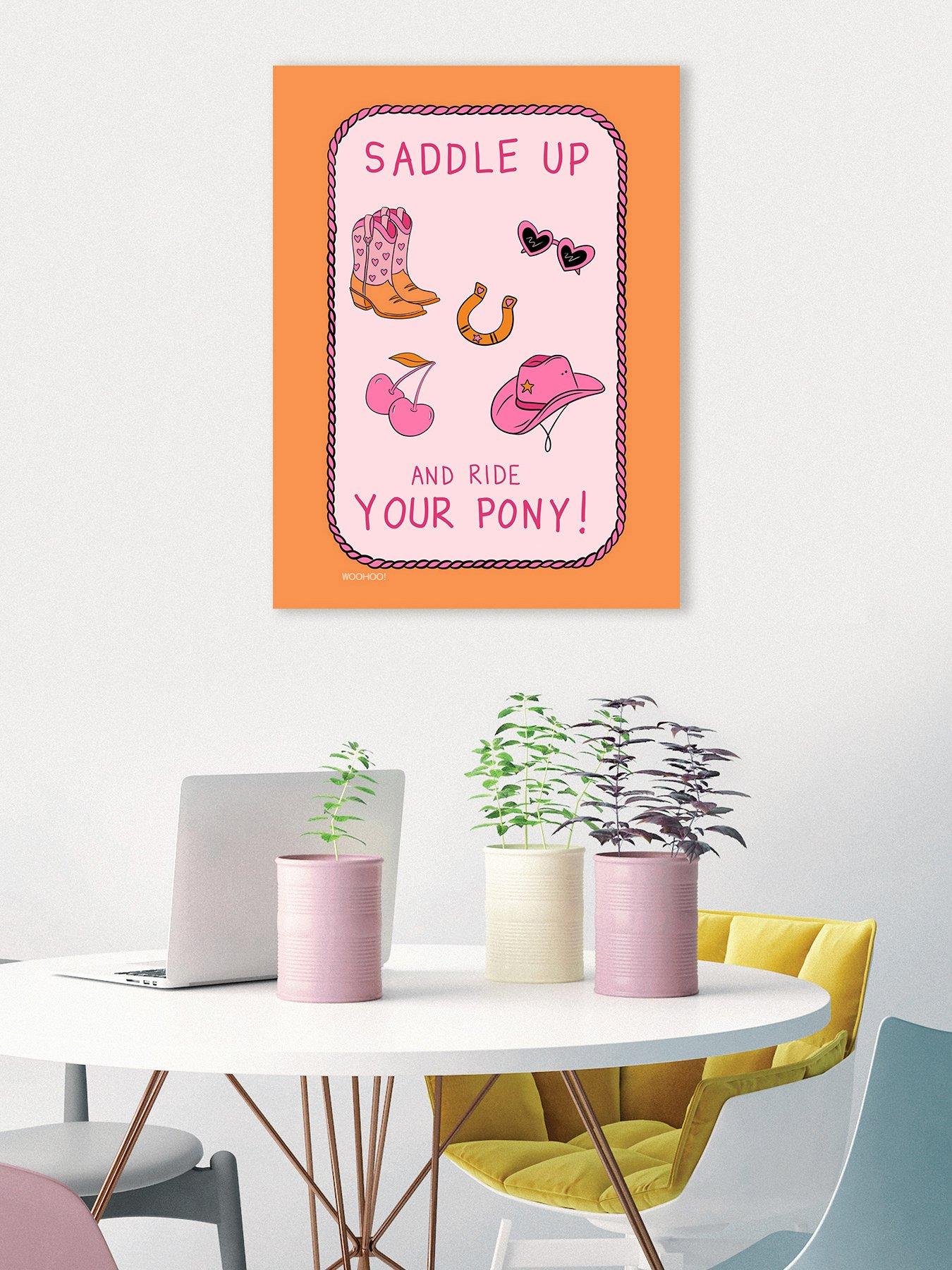 The Art Group MANDI WELTON - WOO HOO PRINTS (SADDLE UP) 60X80