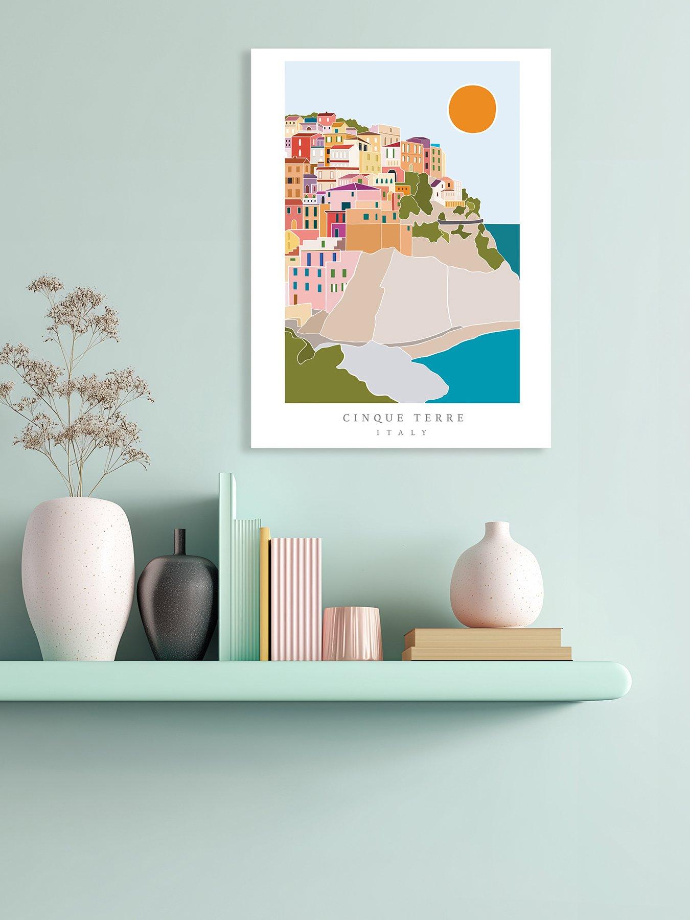 Image 1 of 2 of The Art Group TALL BOY PRINTS (CINQUE TERRE) ART PRINT 30x40