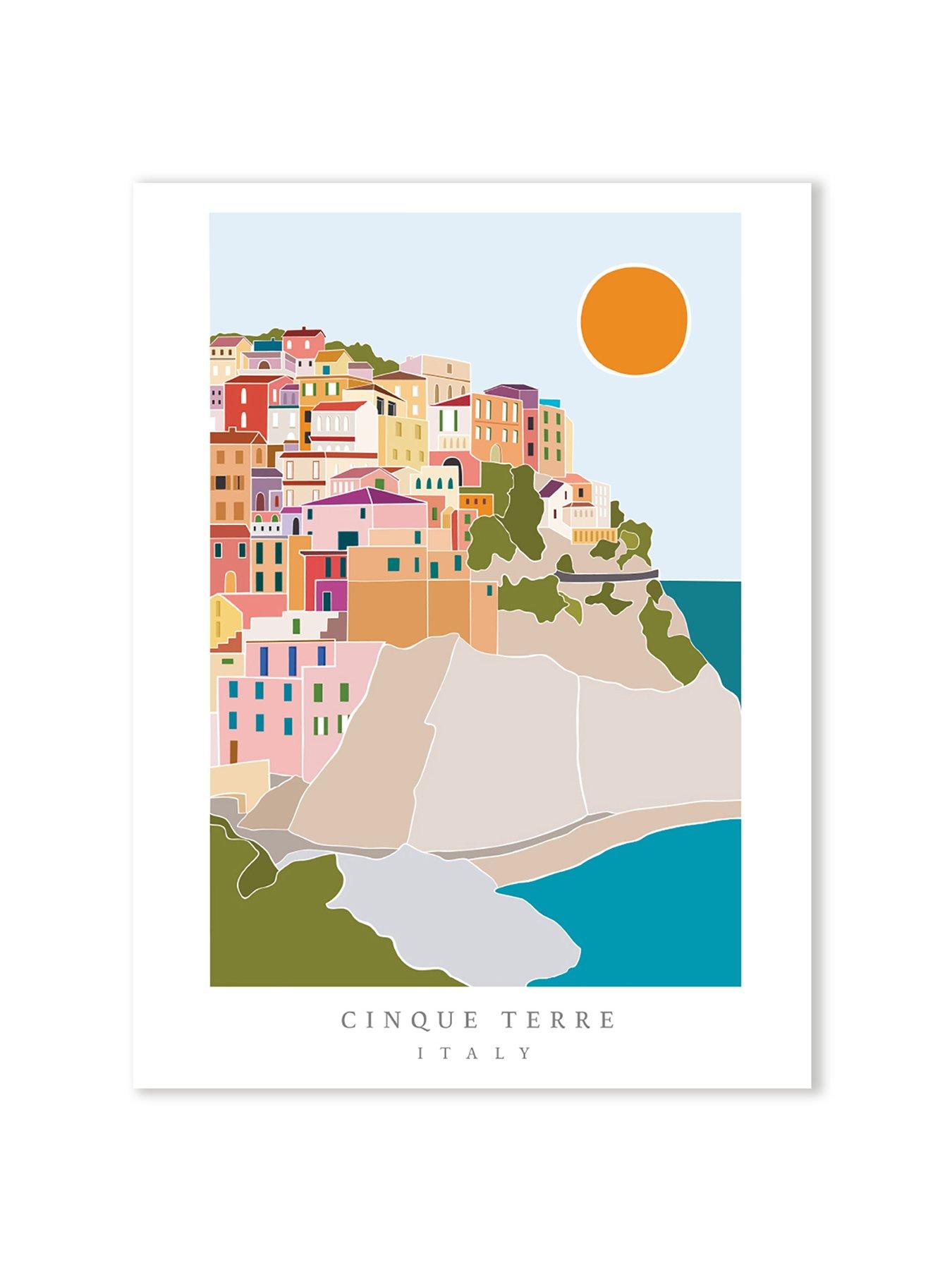 Image 2 of 2 of The Art Group TALL BOY PRINTS (CINQUE TERRE) ART PRINT 30x40
