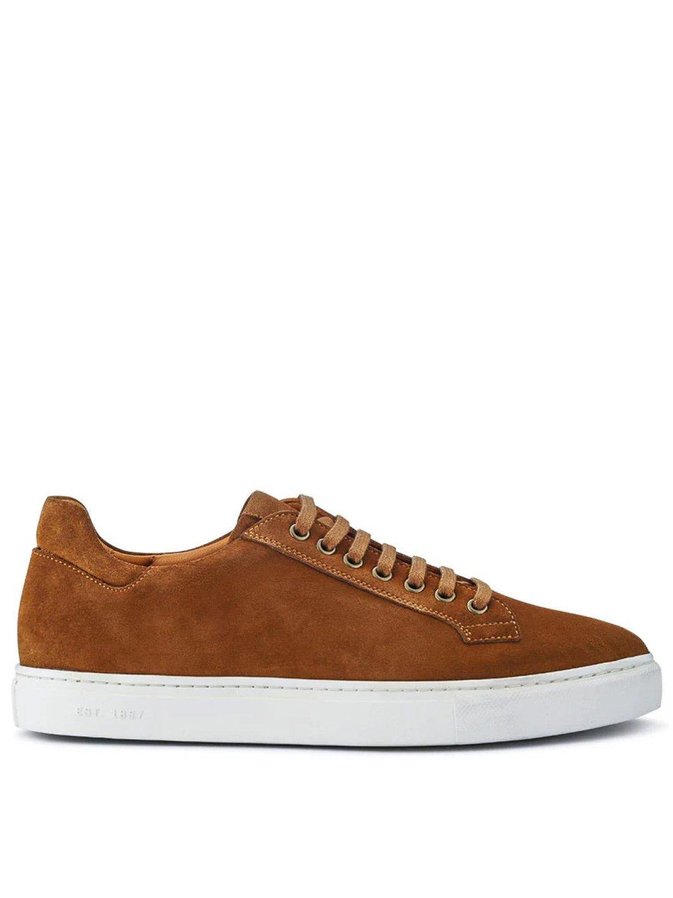 Image 1 of 5 of Jones Bootmaker Jones Bootmaker Simon Cupsole Trainer - Tan Suede