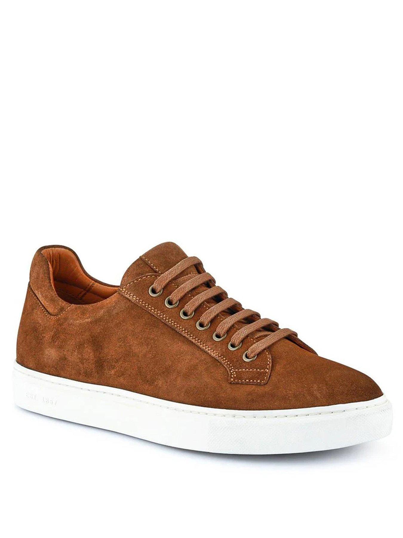 Image 2 of 5 of Jones Bootmaker Jones Bootmaker Simon Cupsole Trainer - Tan Suede