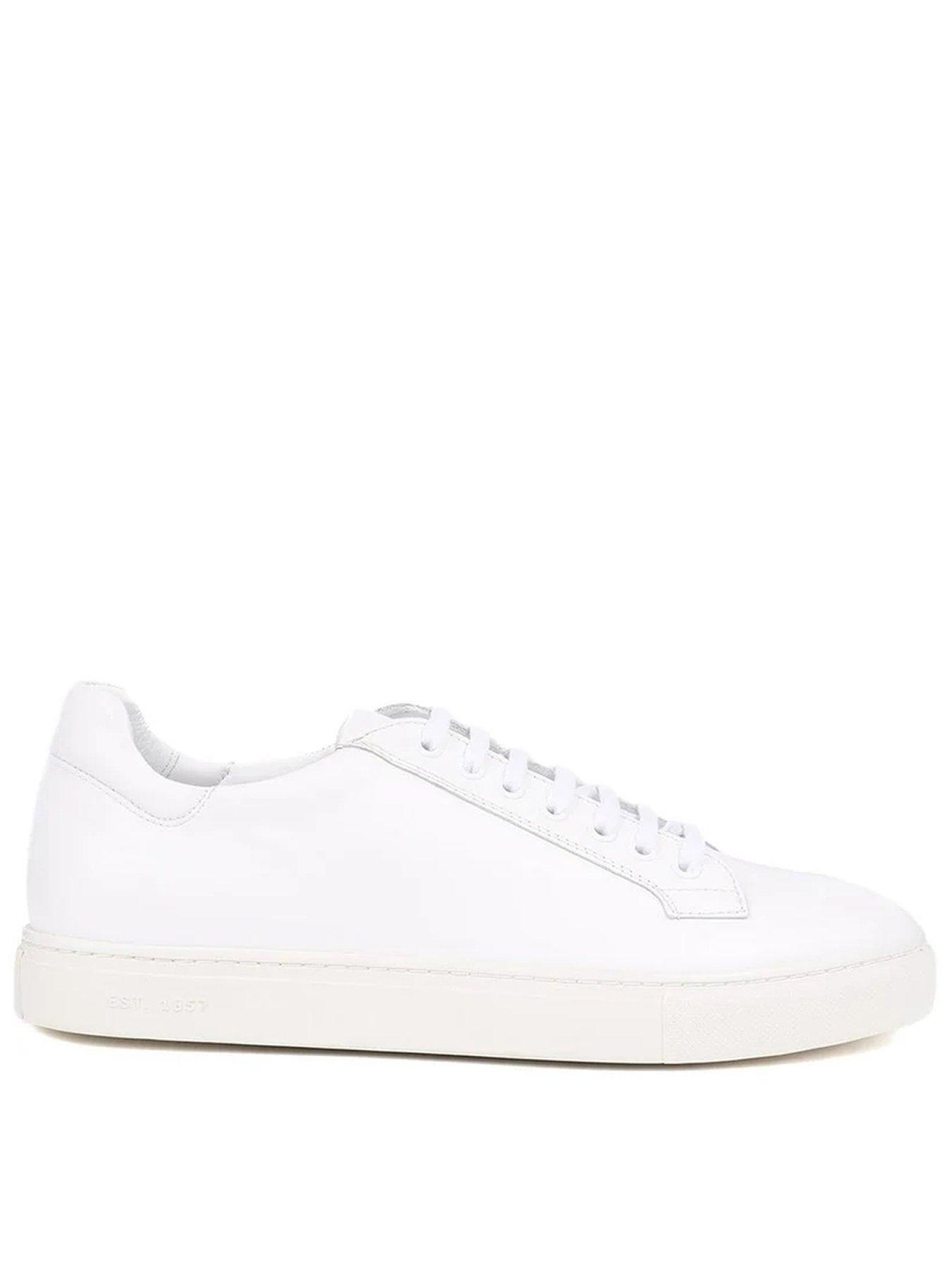 Image 1 of 5 of Jones Bootmaker Jones Bootmaker Simon Cupsole Trainer - White Leather