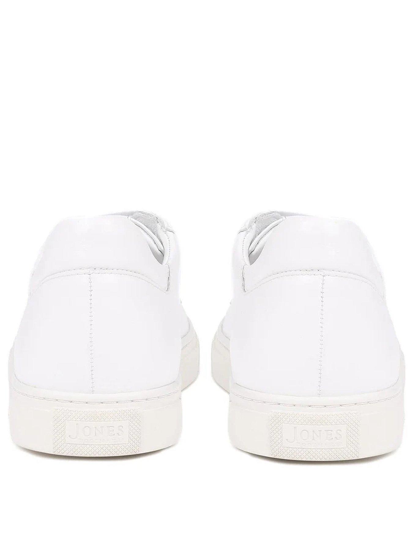 Image 3 of 5 of Jones Bootmaker Jones Bootmaker Simon Cupsole Trainer - White Leather