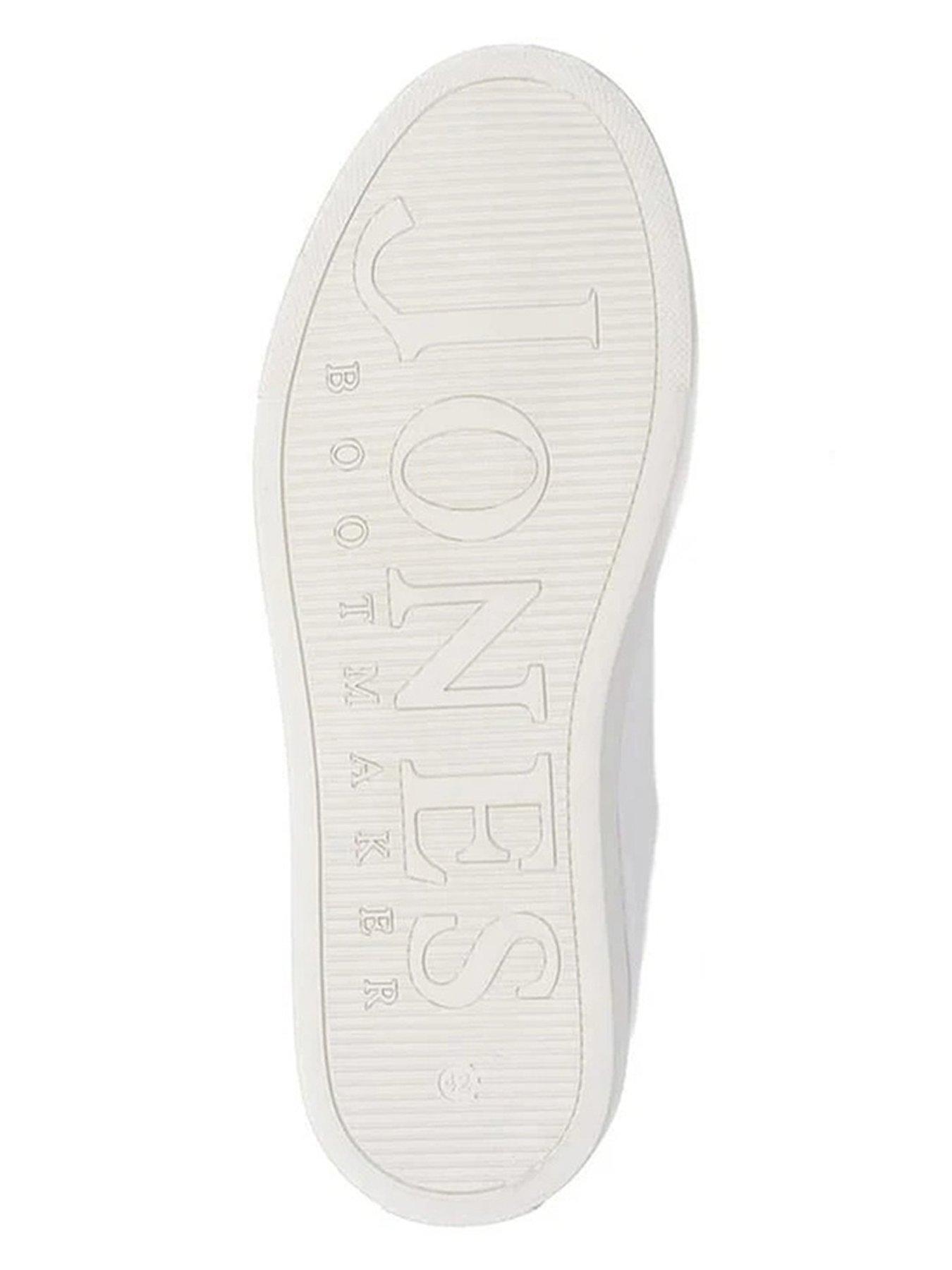 Image 5 of 5 of Jones Bootmaker Jones Bootmaker Simon Cupsole Trainer - White Leather