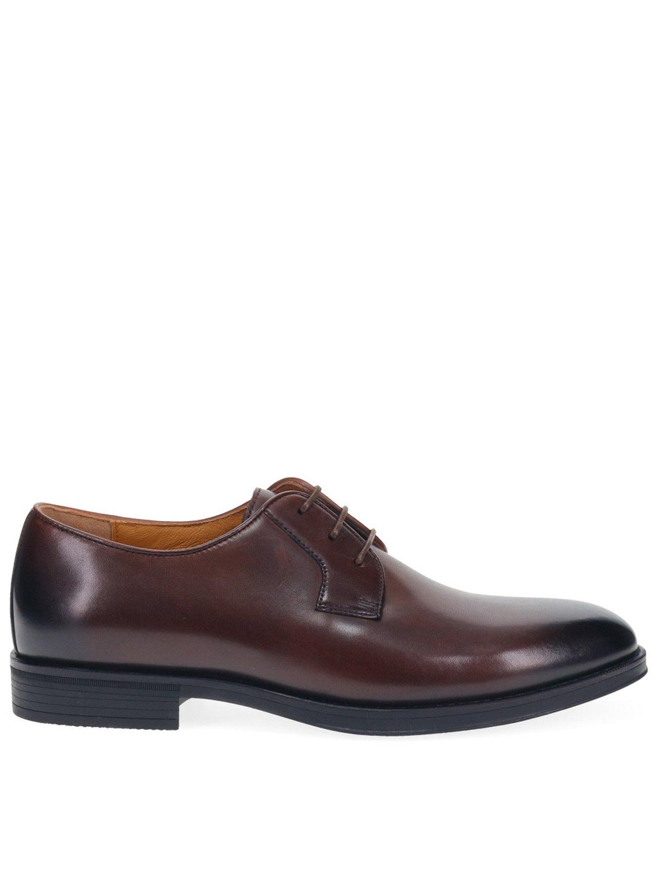 Jones Bootmaker Manchesterwide Wide Fit Formal Lace Up Shoes - Dark Brown
