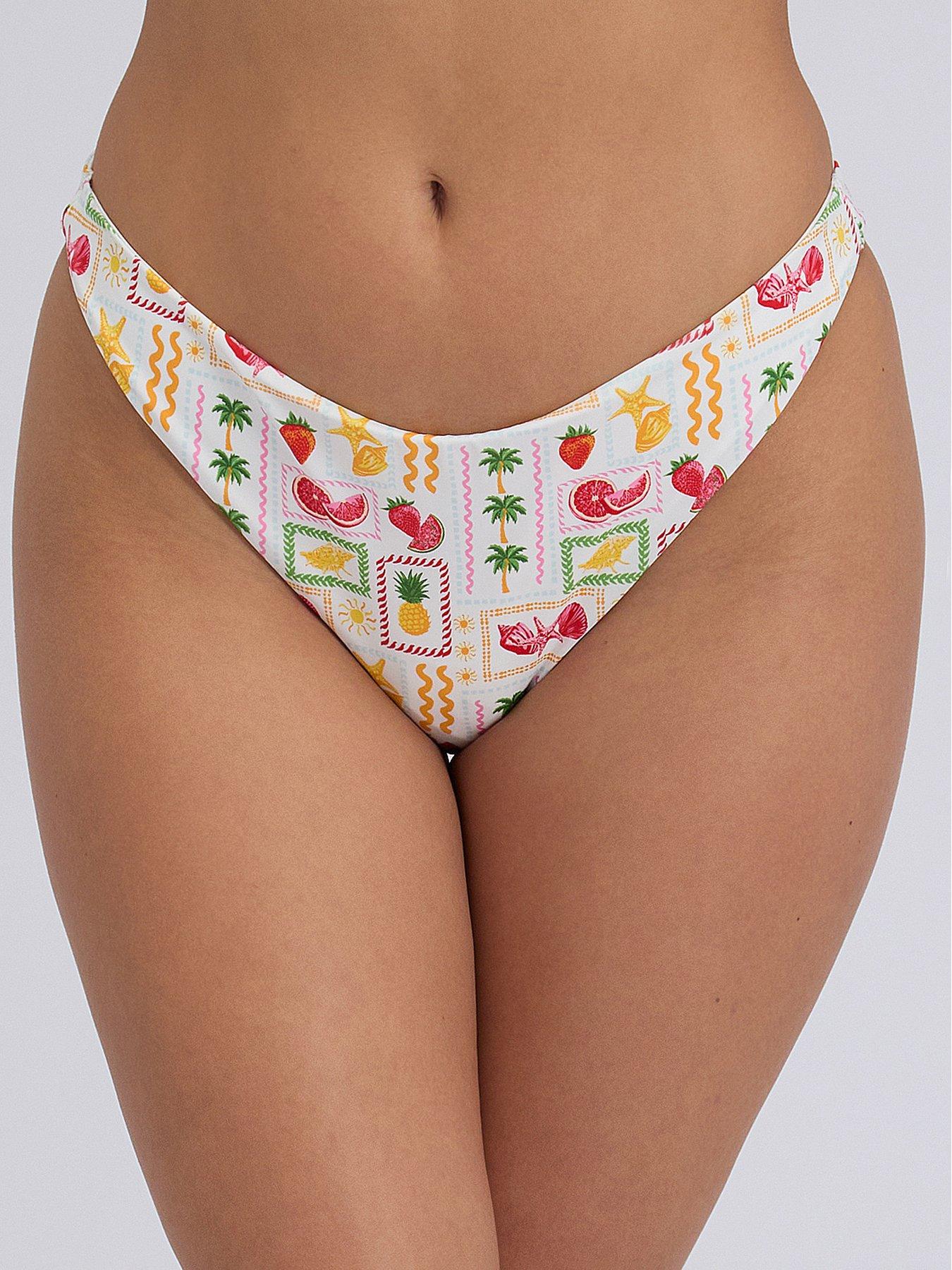 Boux Avenue Positano Bikini Brief - Ivory Mix