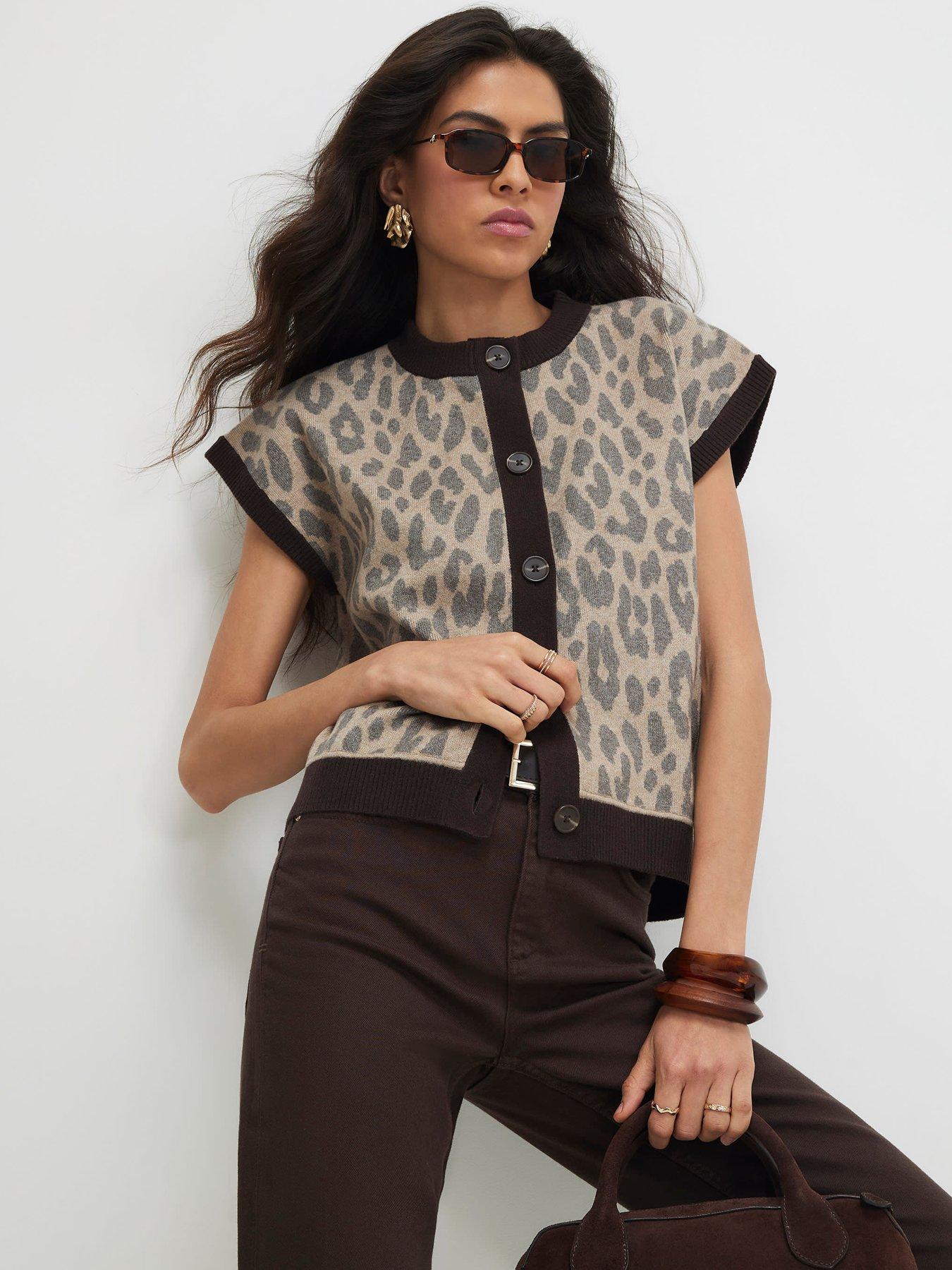 Image 1 of 6 of River Island Button Through Vest