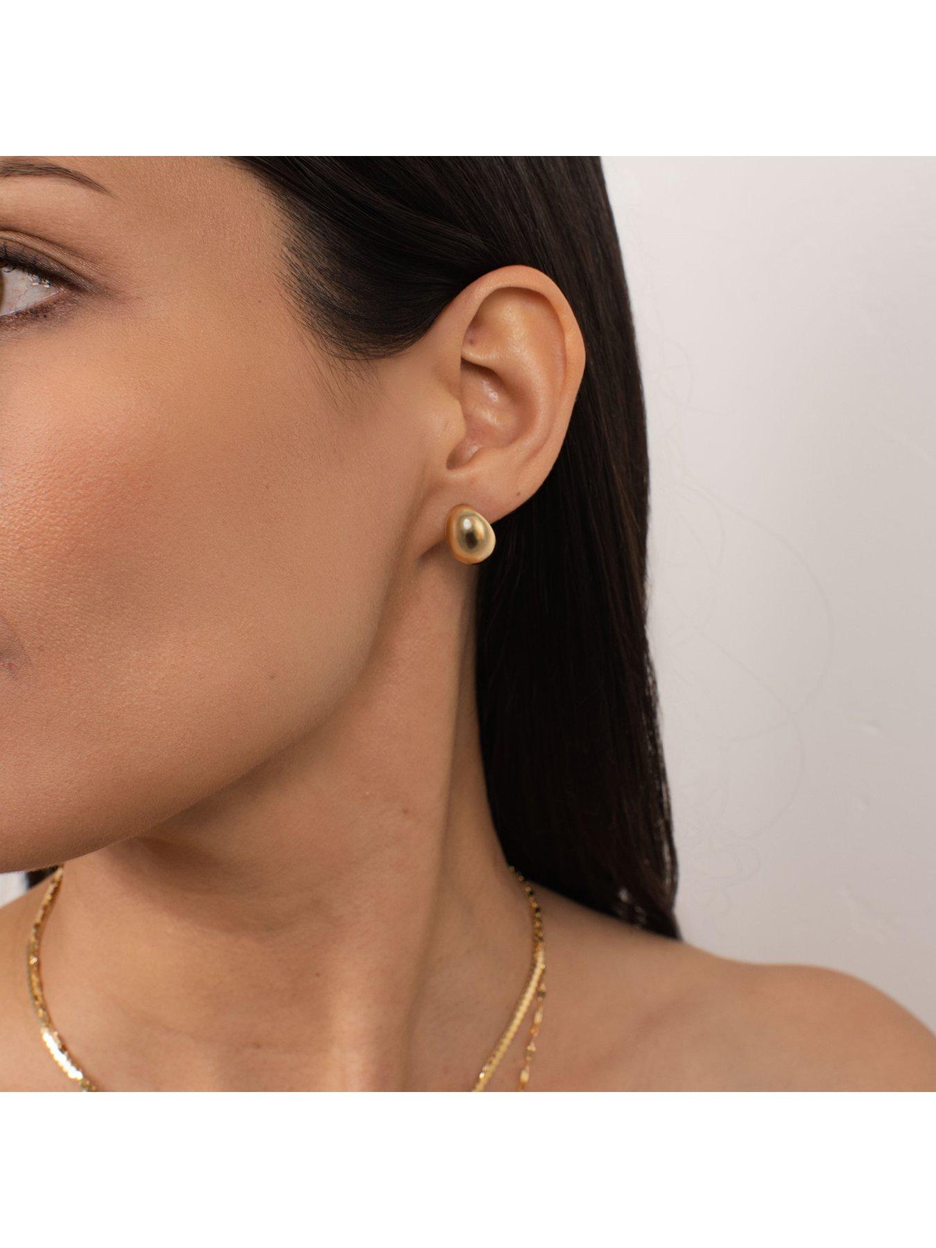 Image 4 of 6 of Kleora ODYSSEY Modern Electrum Half Hoop Earrings
