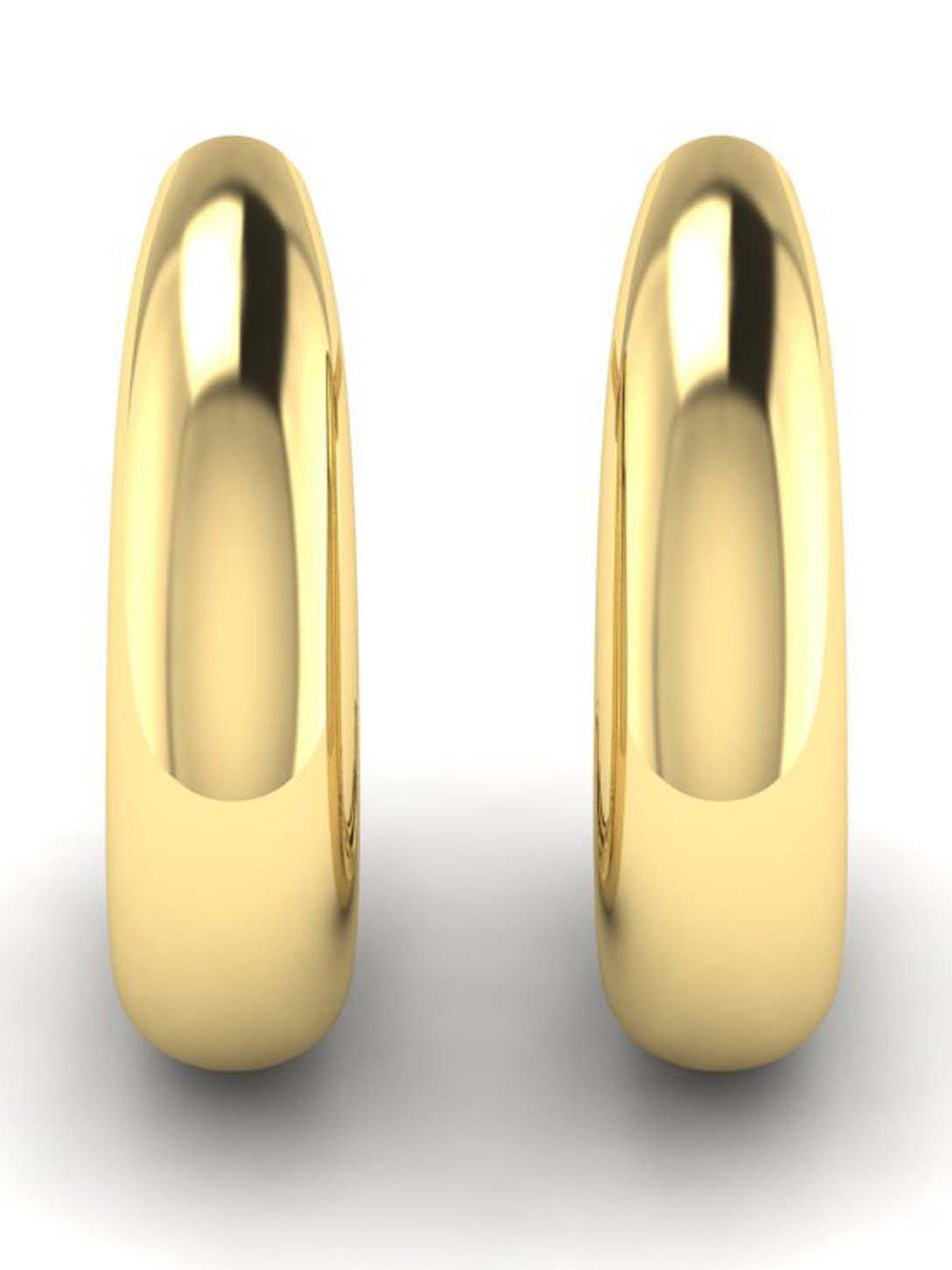 Kleora KLEORA ODYSSEY Modern Electrum Thin J-Hoop Earrings