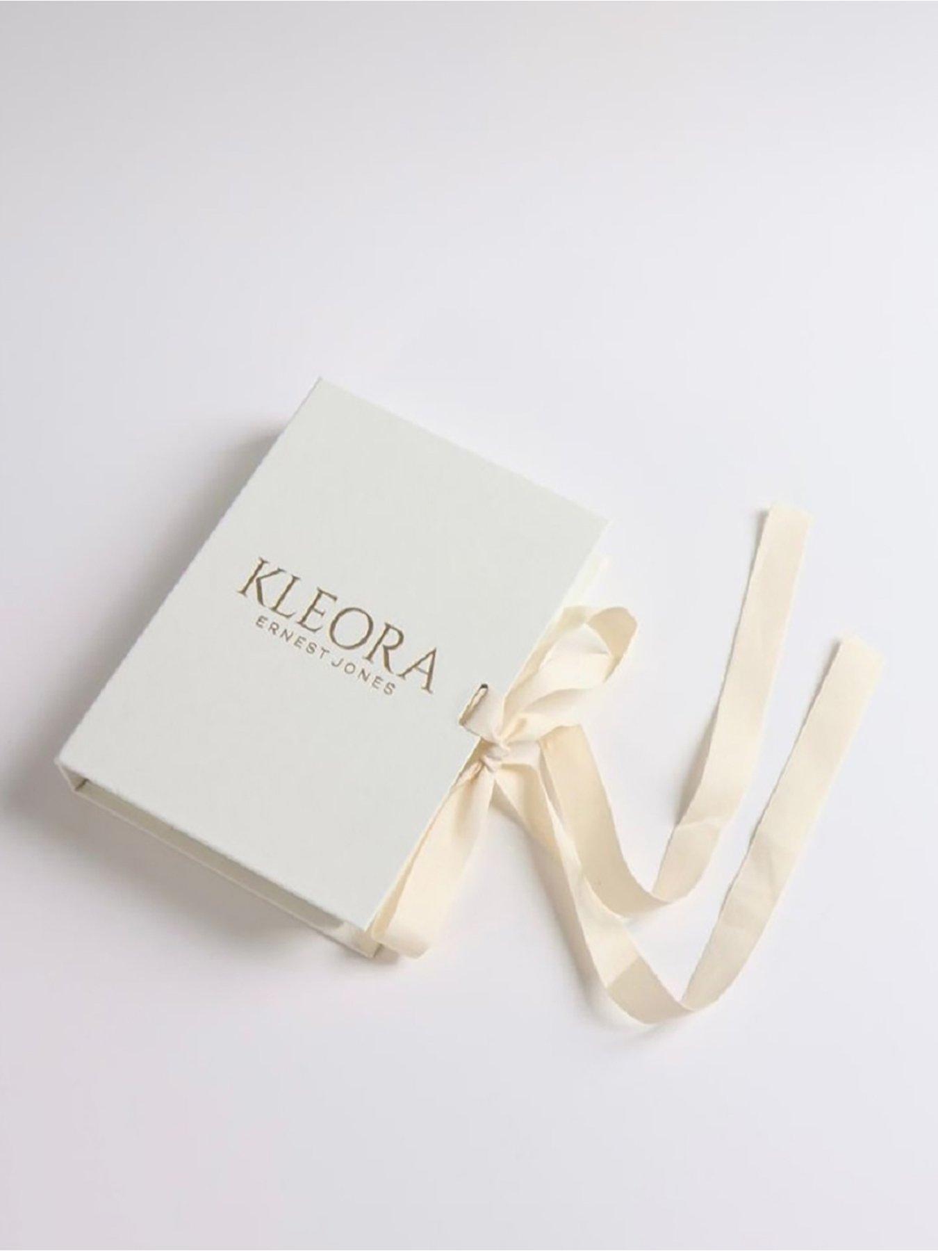 Image 5 of 6 of Kleora AURORA Modern Electrum Miracle Plate Diamond Circle Stud Earrings