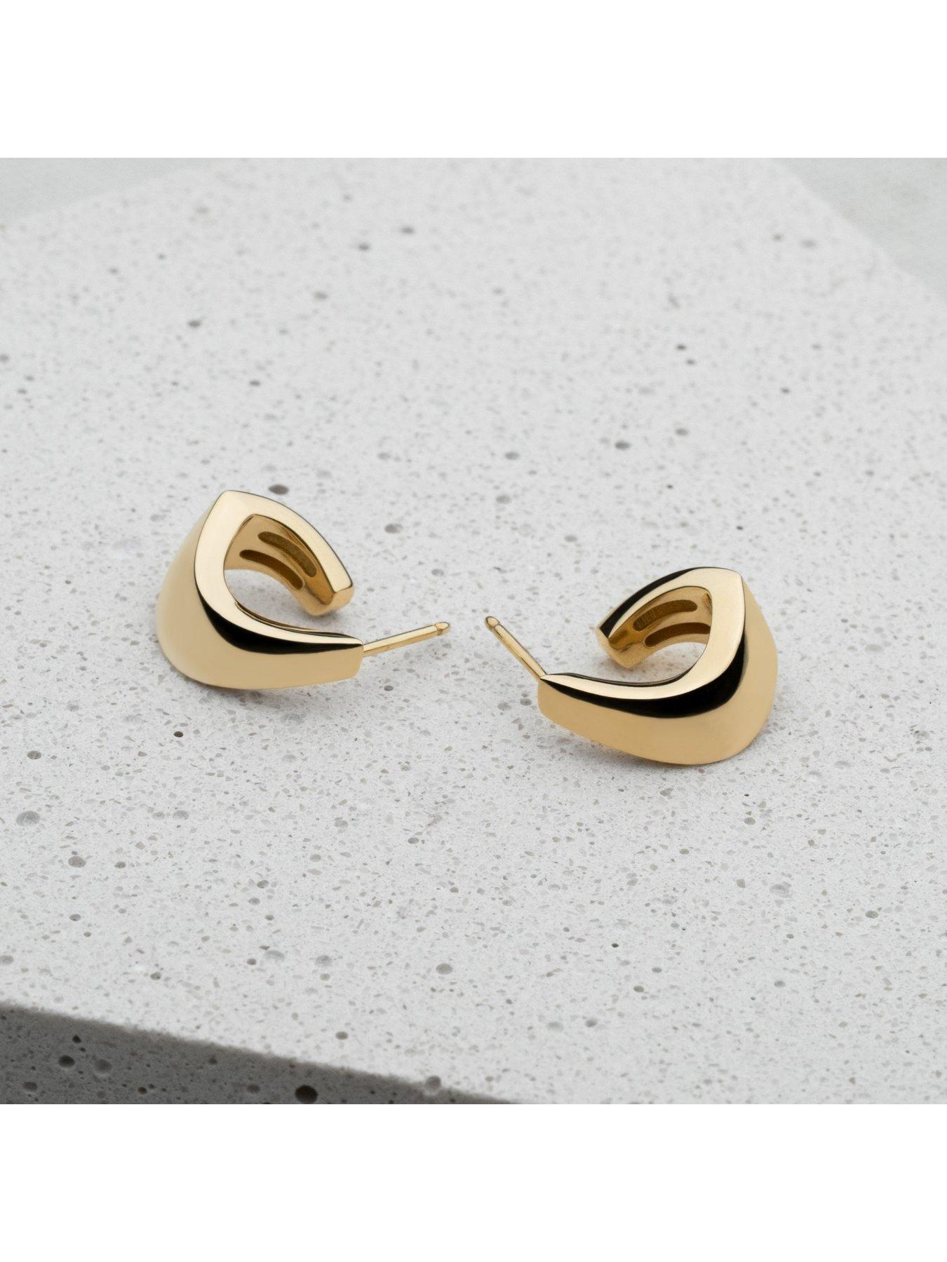 Image 3 of 5 of Kleora ODYSSEY Modern Electrum Curved Earrings
