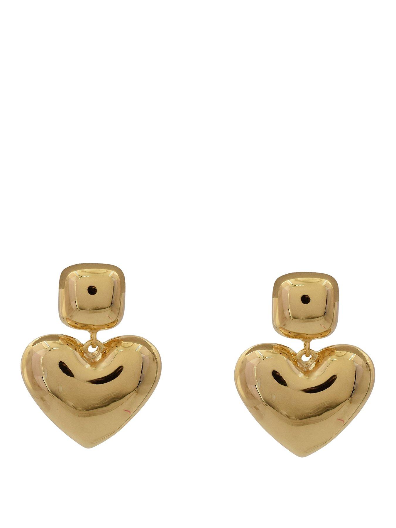 the-edit-hs-edit-hearts-18ct-yellow-gold-plated-bubble-heart-drop-earrings