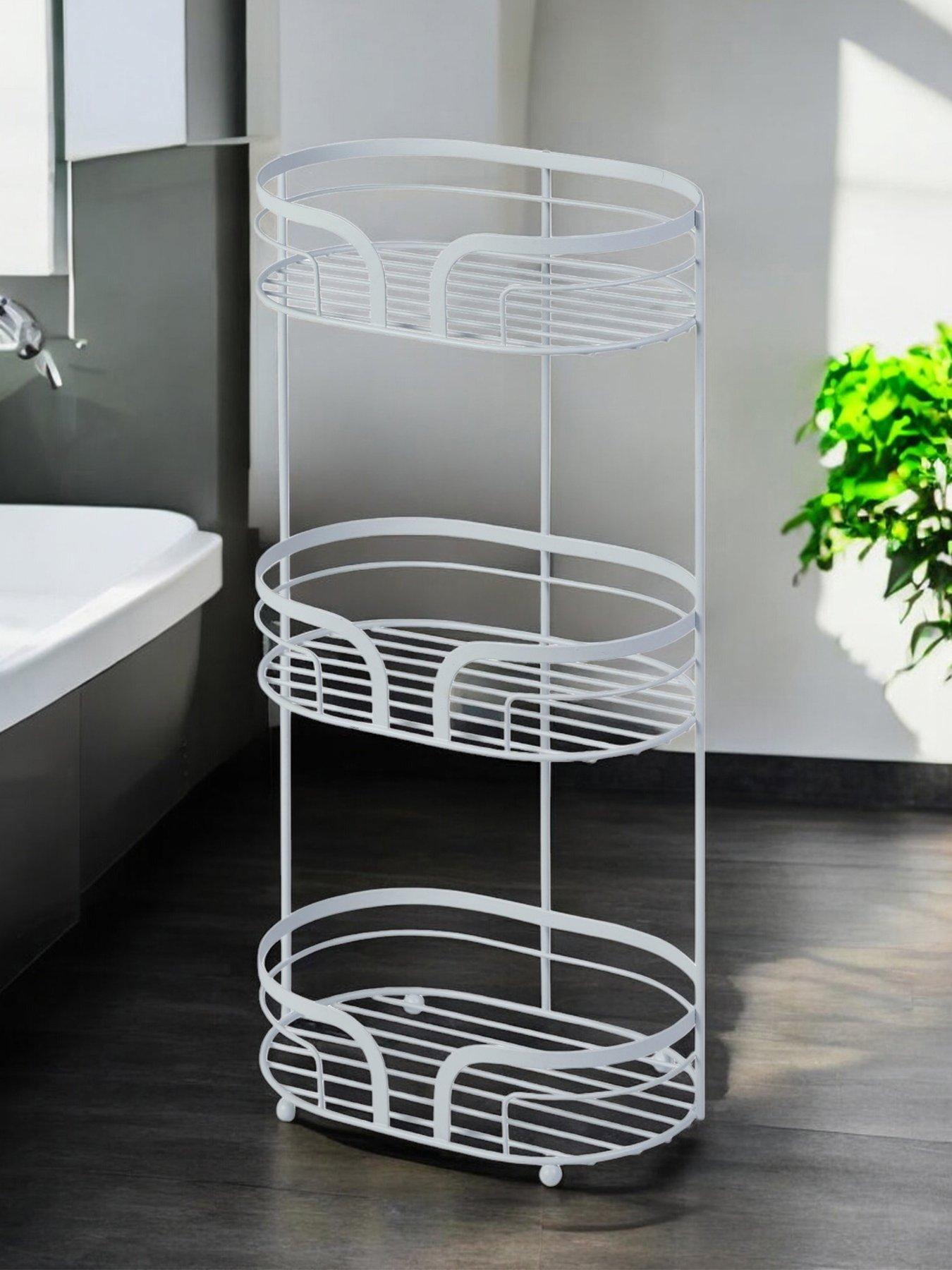 Image 1 of 3 of Showerdrape Dante Floor Caddy White