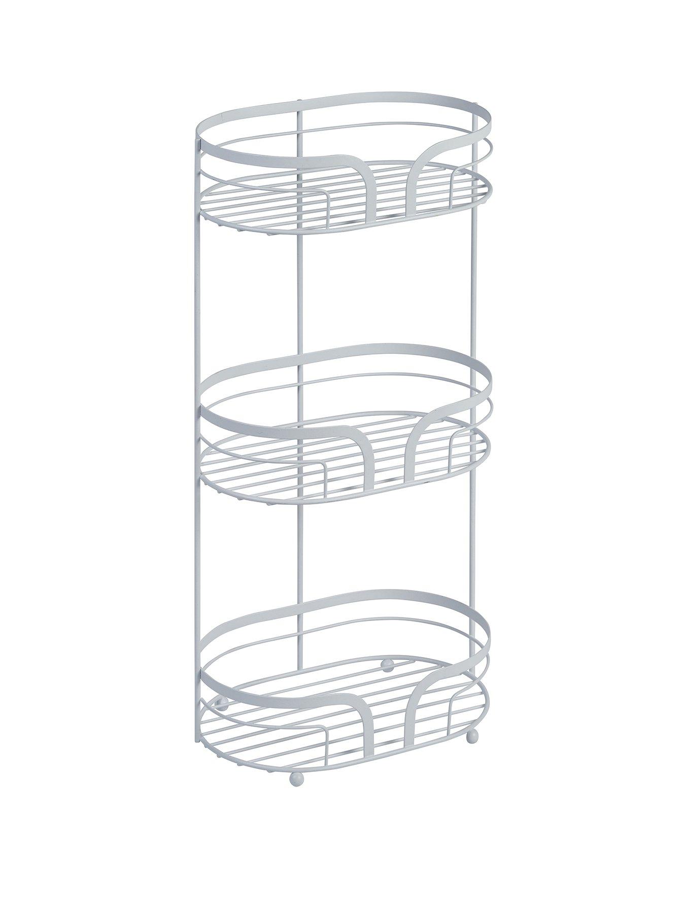 Image 2 of 3 of Showerdrape Dante Floor Caddy White