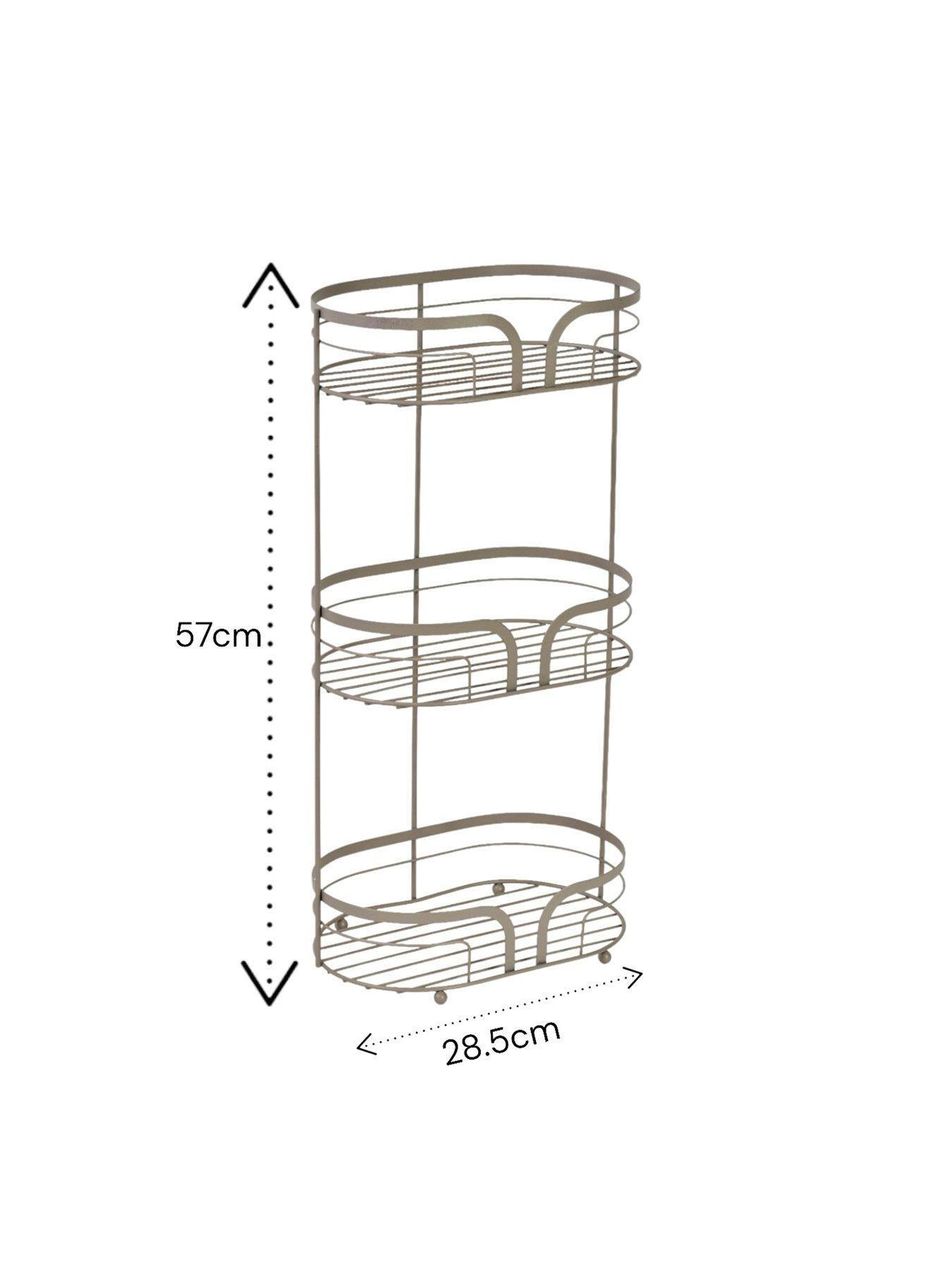 Image 3 of 3 of Showerdrape Dante Floor Caddy Beige