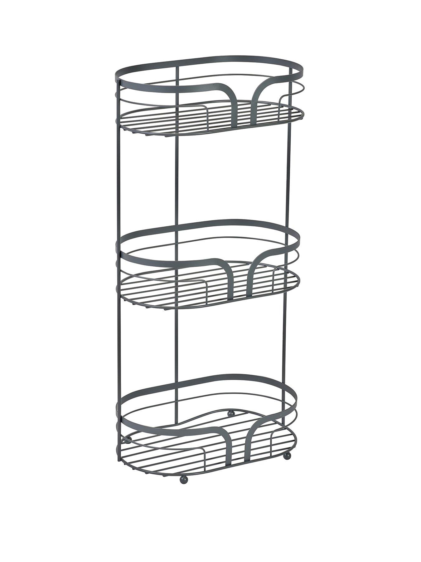 Image 2 of 3 of Showerdrape Dante Floor Caddy Grey
