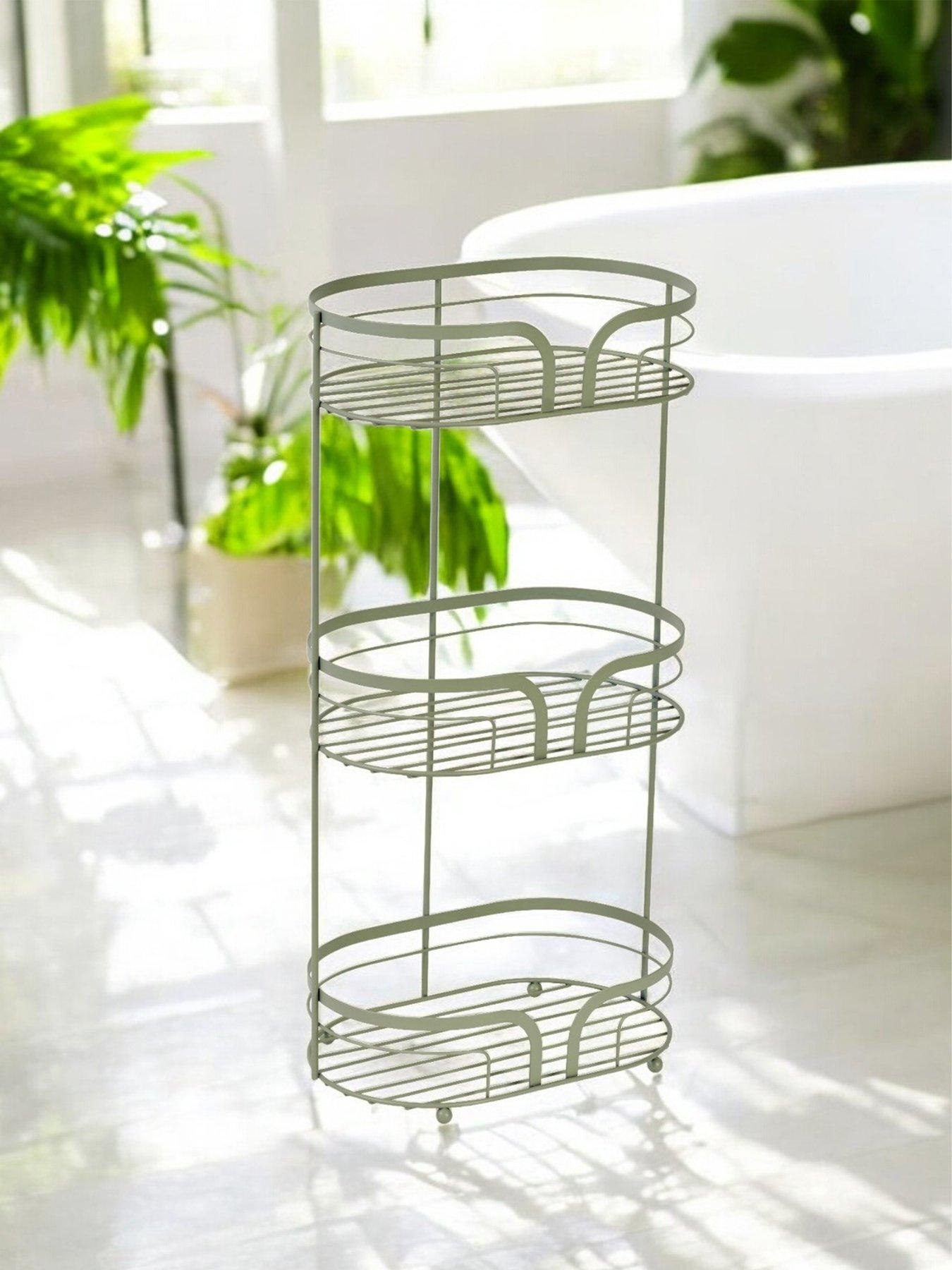 Showerdrape Dante Freestanding Bathroom Floor Shower Caddy