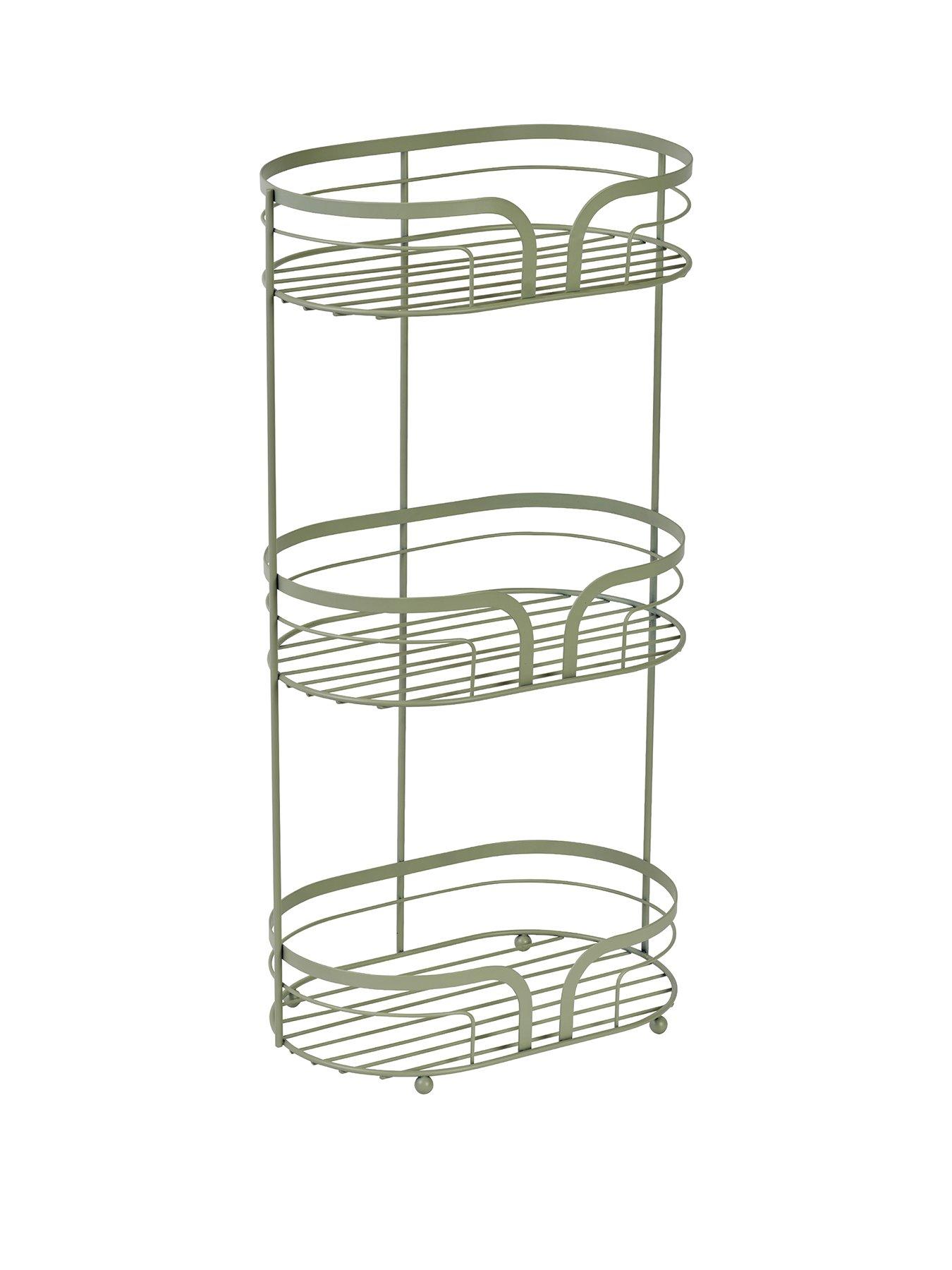 Image 2 of 3 of Showerdrape Dante Floor Caddy Sage