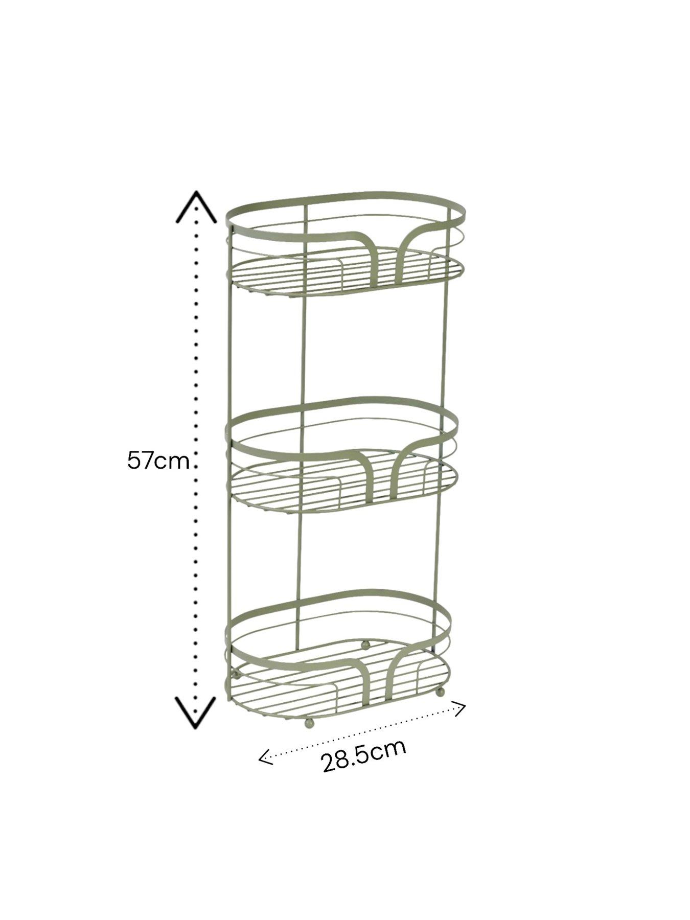 Image 3 of 3 of Showerdrape Dante Floor Caddy Sage