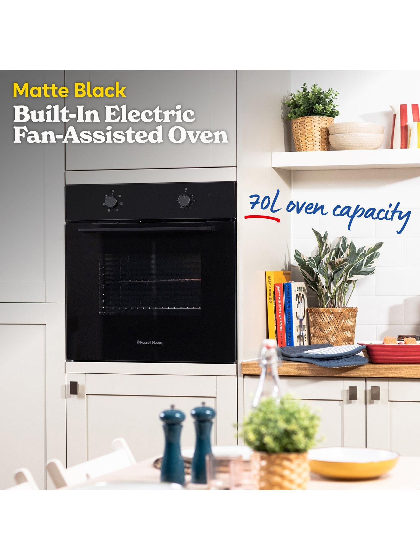 Image 3 of 7 of Russell Hobbs RHFEO7008MB Built-In 70L Electric Fan Oven in Matte Black