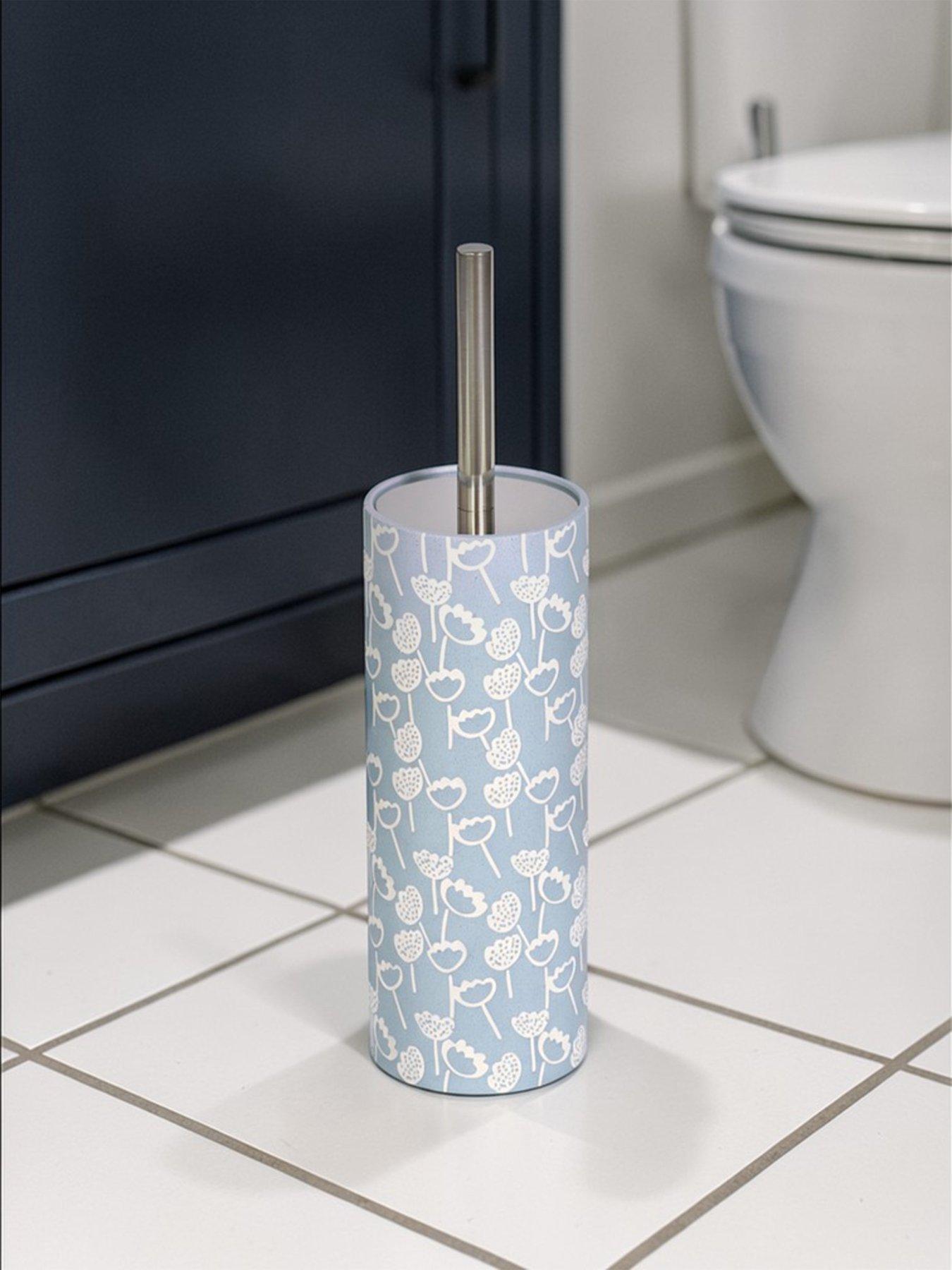 Showerdrape Buttercup Light Blue Floral Toilet Brush