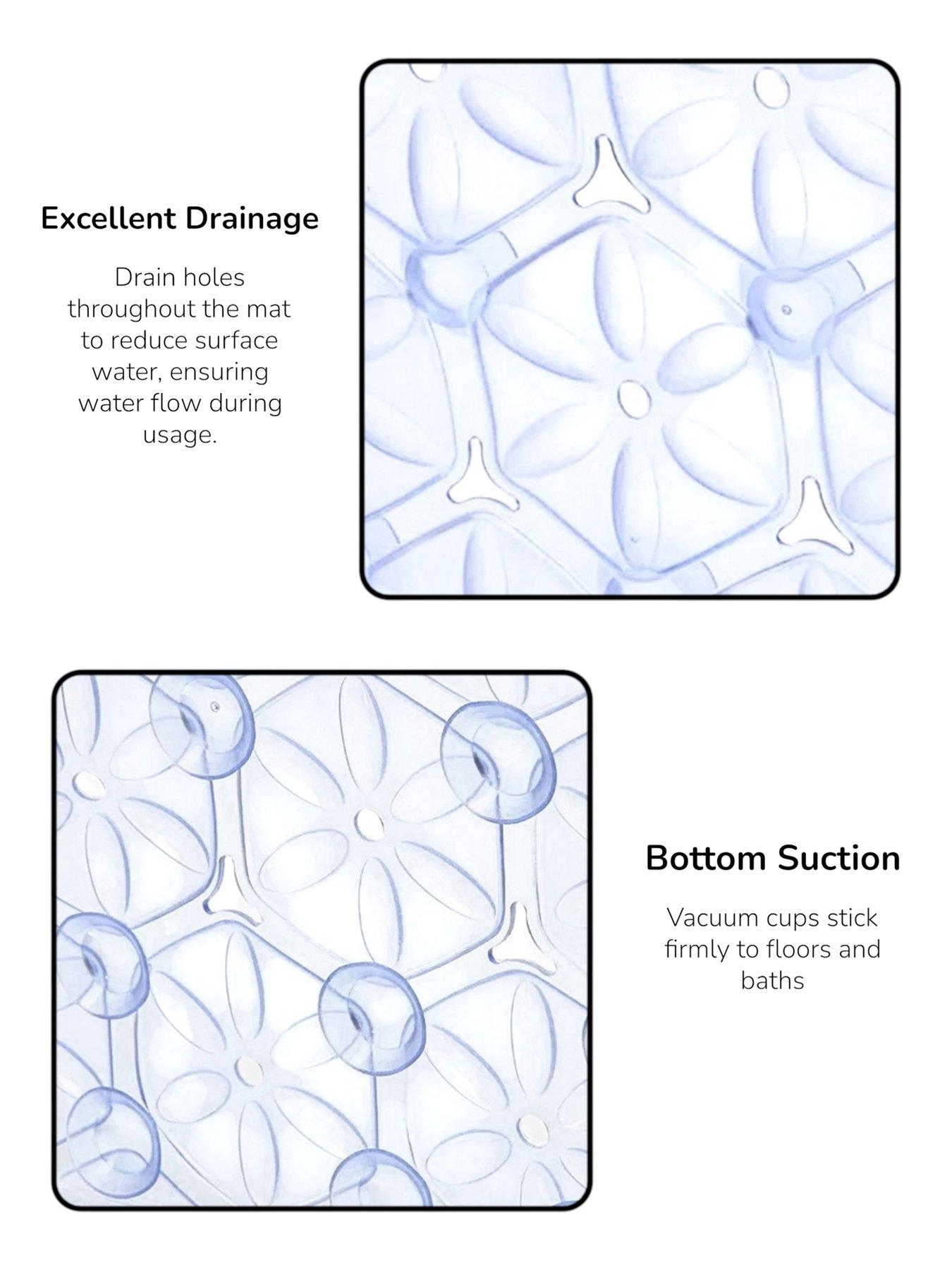 Image 2 of 4 of Showerdrape Laguna Bath Mat Clear