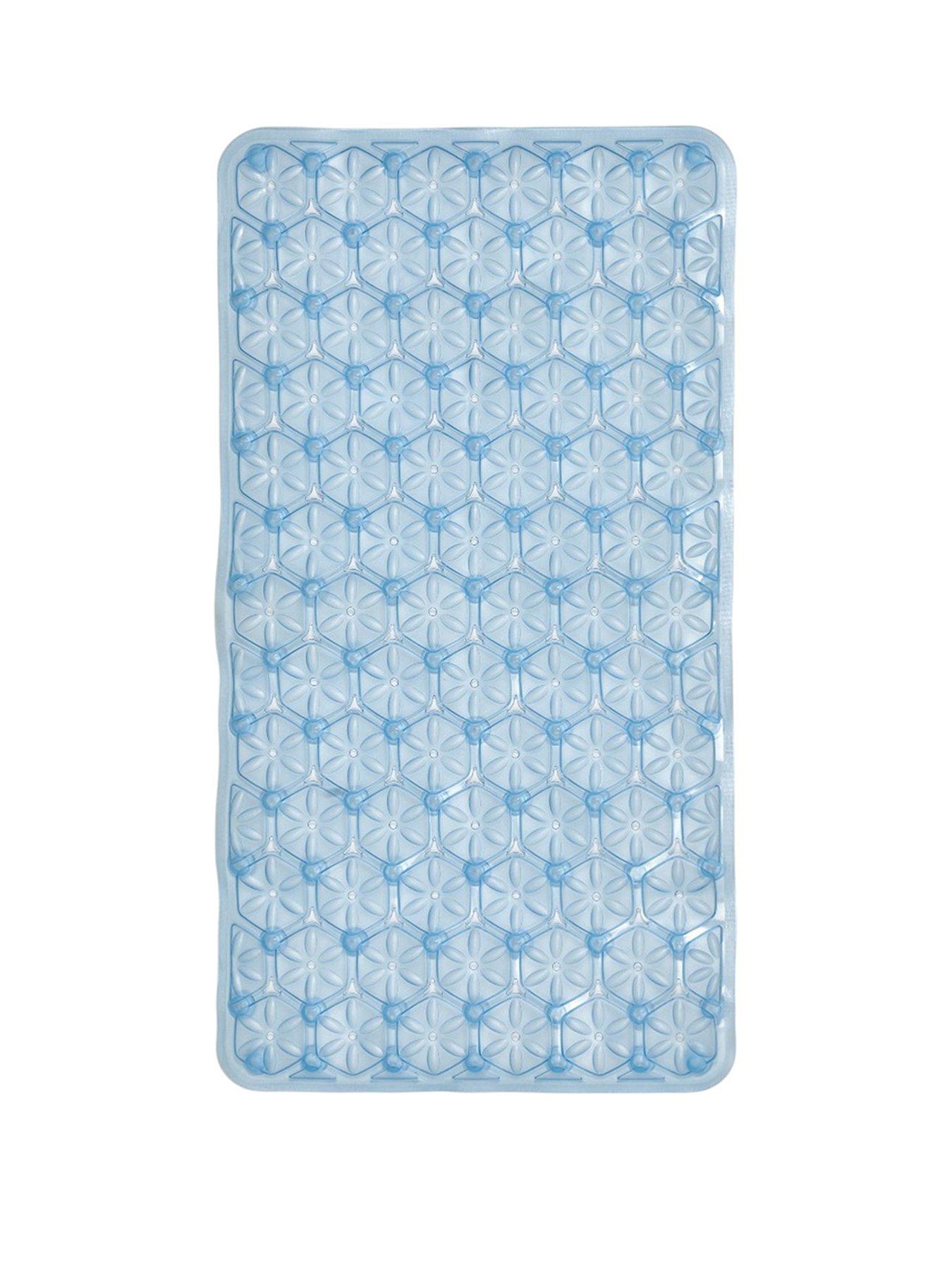 Showerdrape Laguna Anti Slip Blue Bath Mat