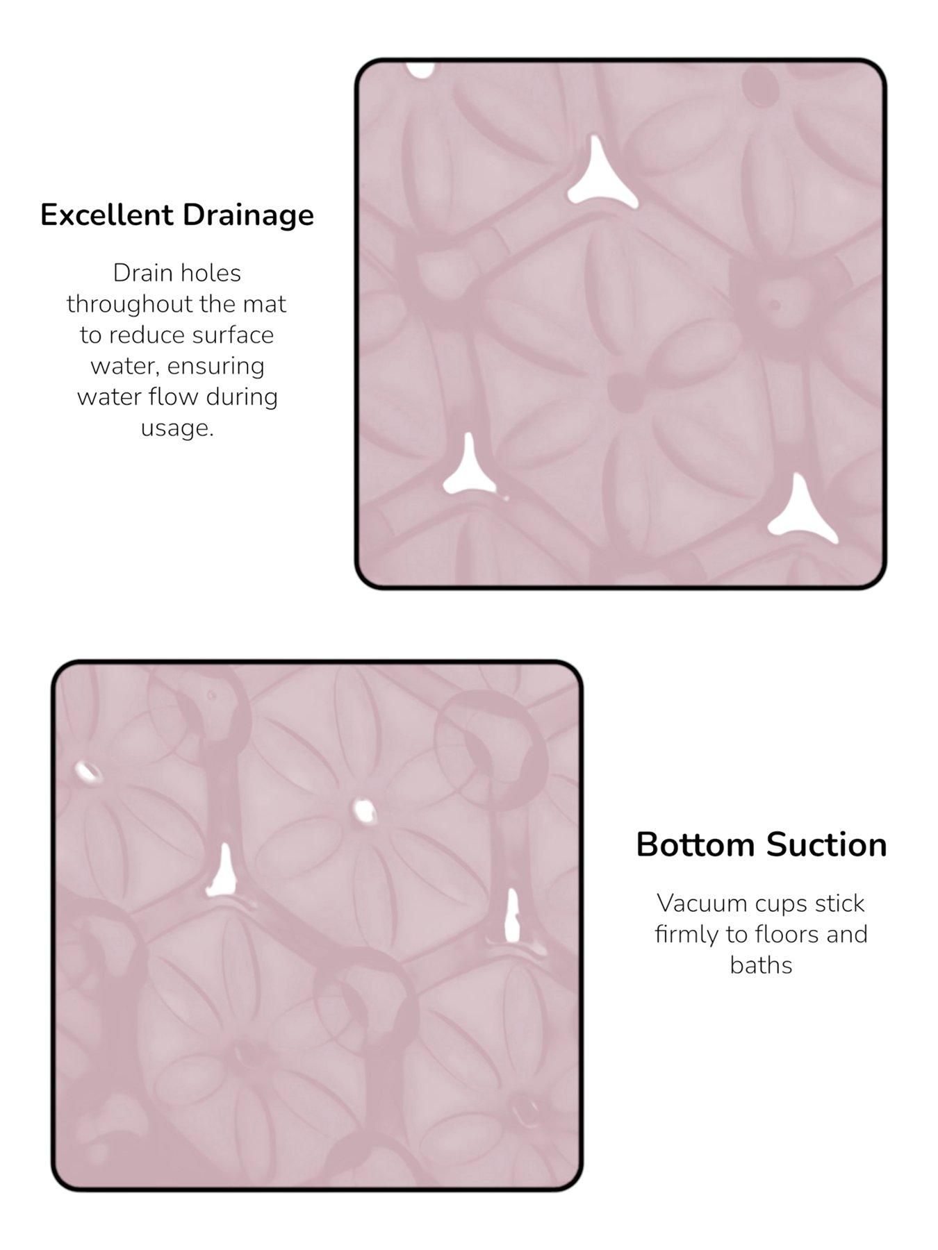 Image 2 of 4 of Showerdrape Laguna Bath Mat Pink