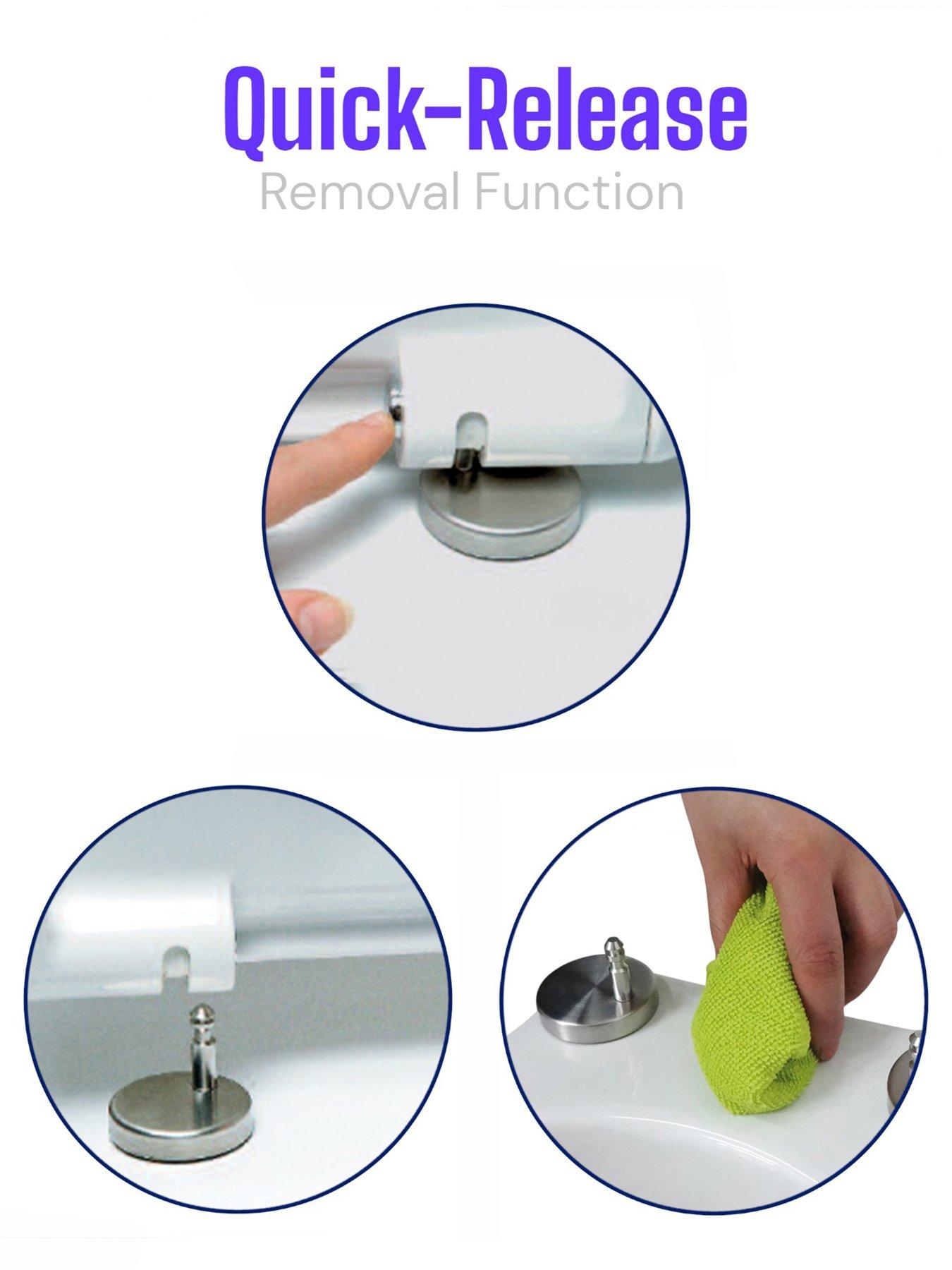 Image 4 of 6 of Showerdrape Malaga Square Toilet Seat