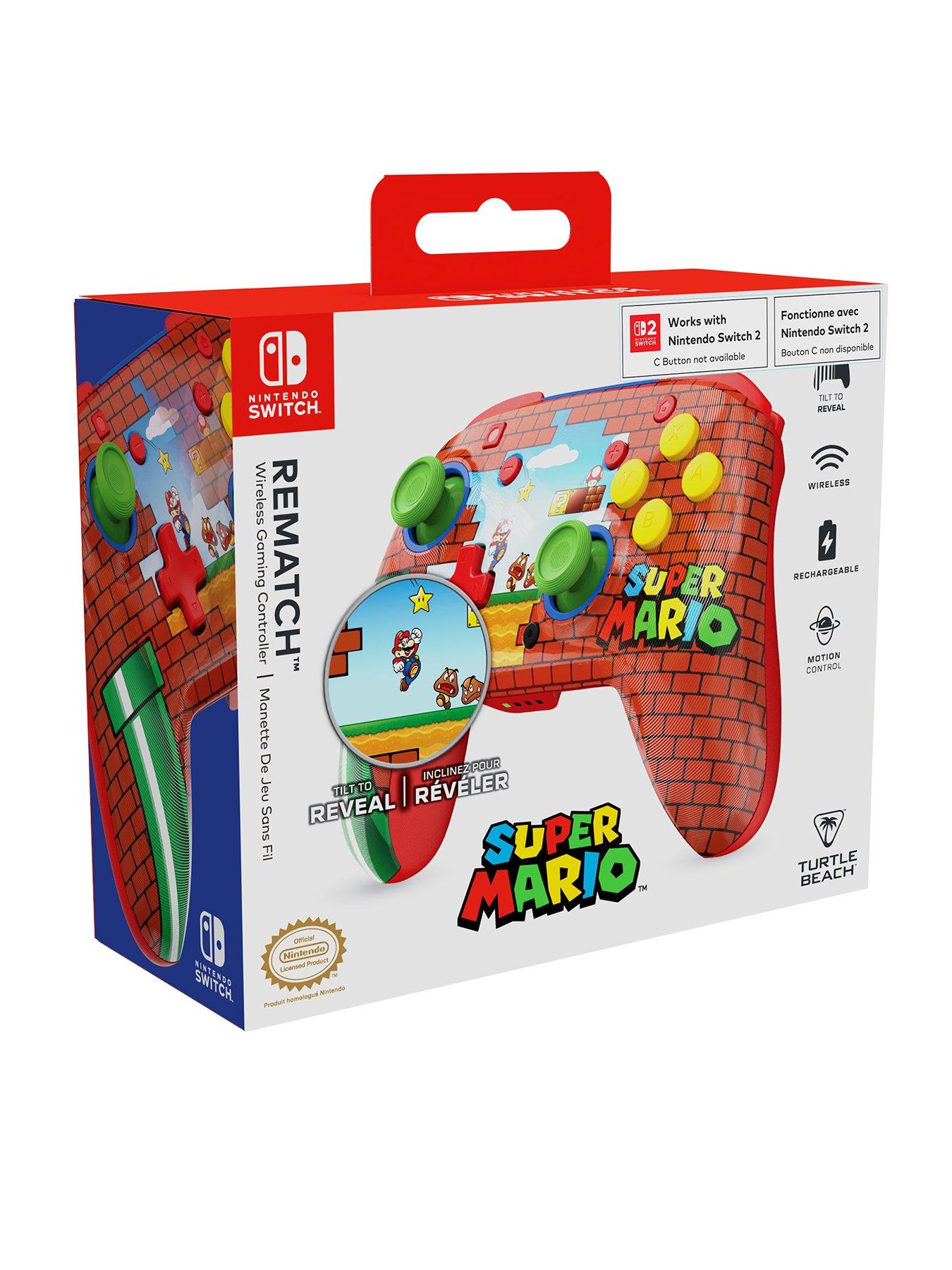 Image 2 of 8 of Turtle Beach Rematch Nintendo Switch Wireless Mario Bricks Reveal